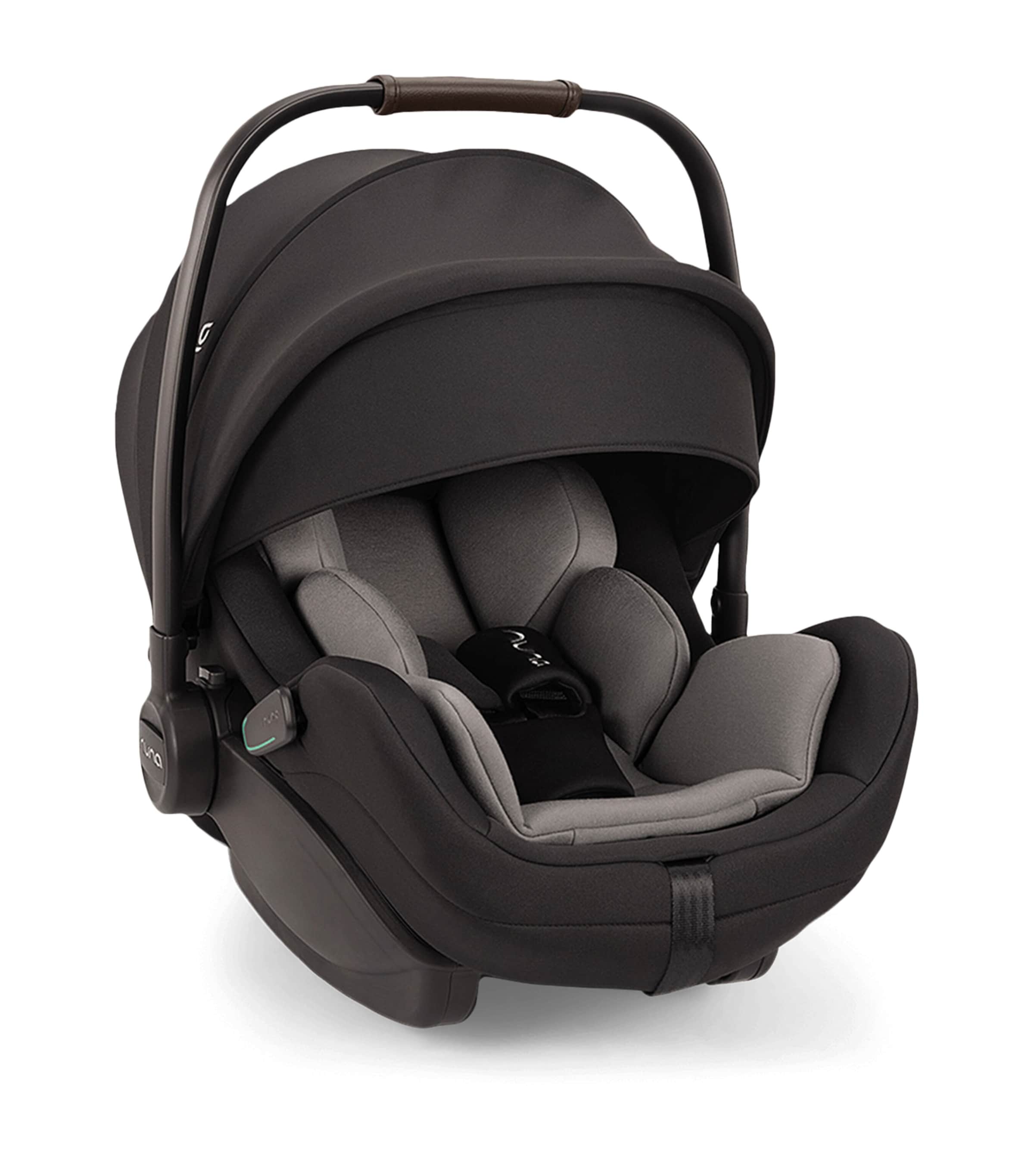 Nuna SWIV Pushchair, LYTL Carry Cot, ARRA Flex Car Seat and BASE Curv Adaptor Bundle Caviar Image 7