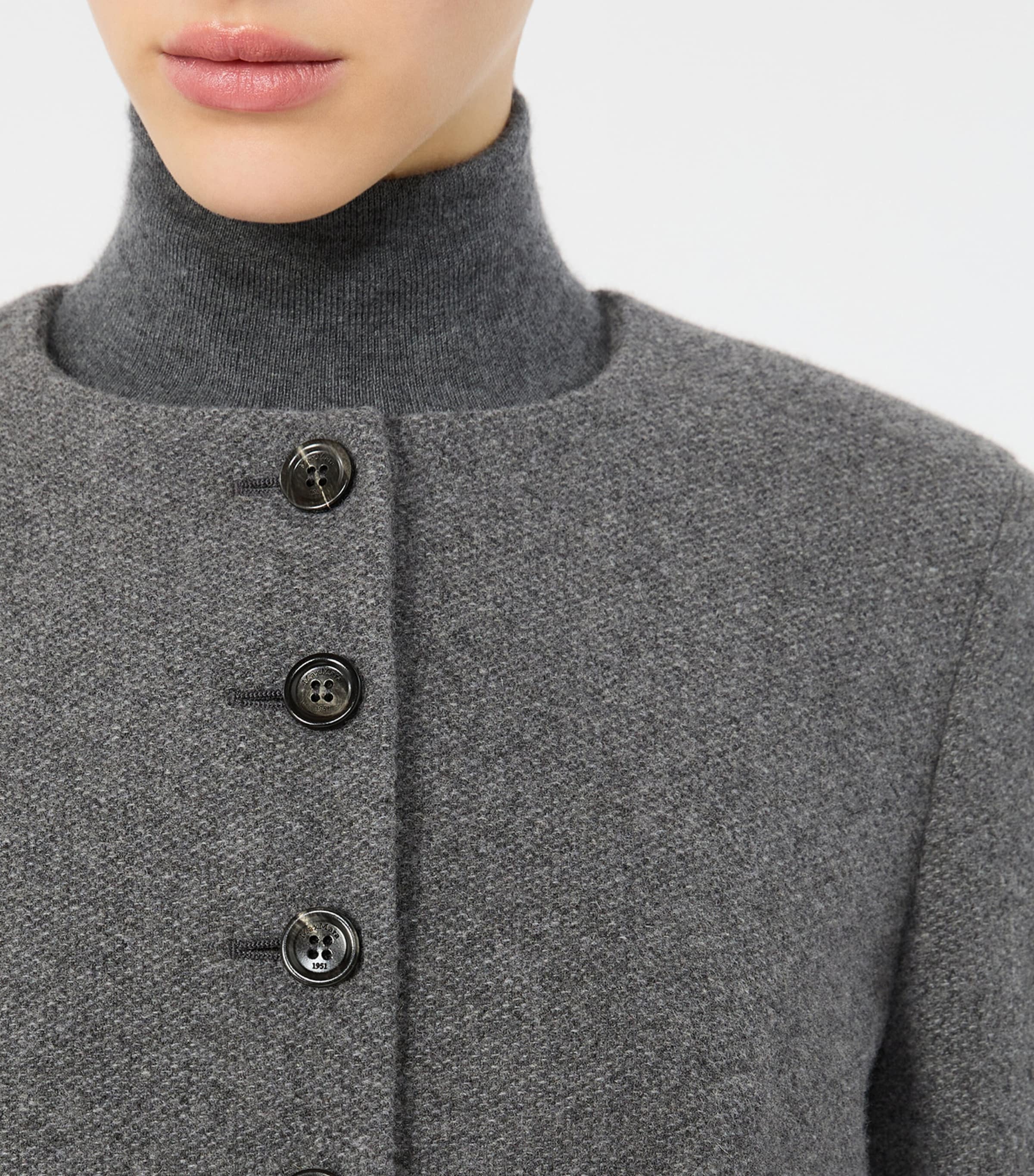 Max Mara Womens Cashmere Longline Jacket Dark Grey Image 5
