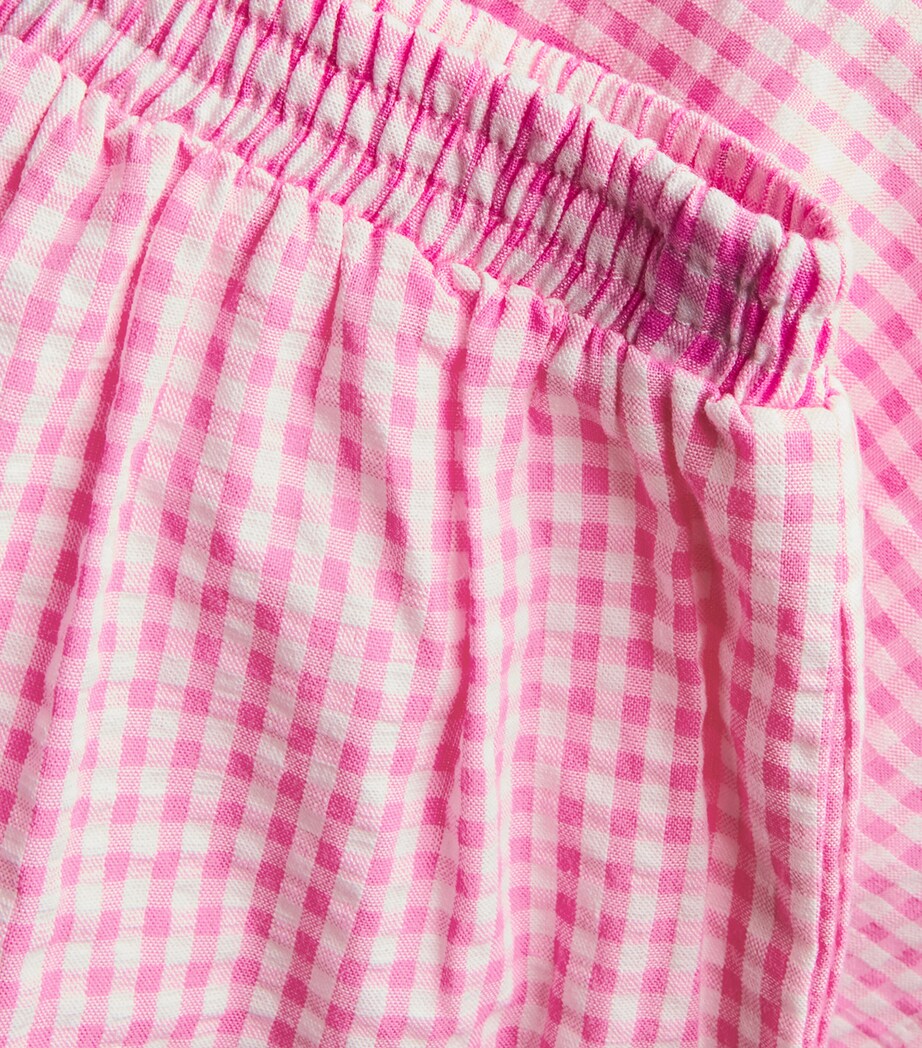 Cotton Gingham Elara Shorts (3-16 Years) PINK GINGHAM Image 4