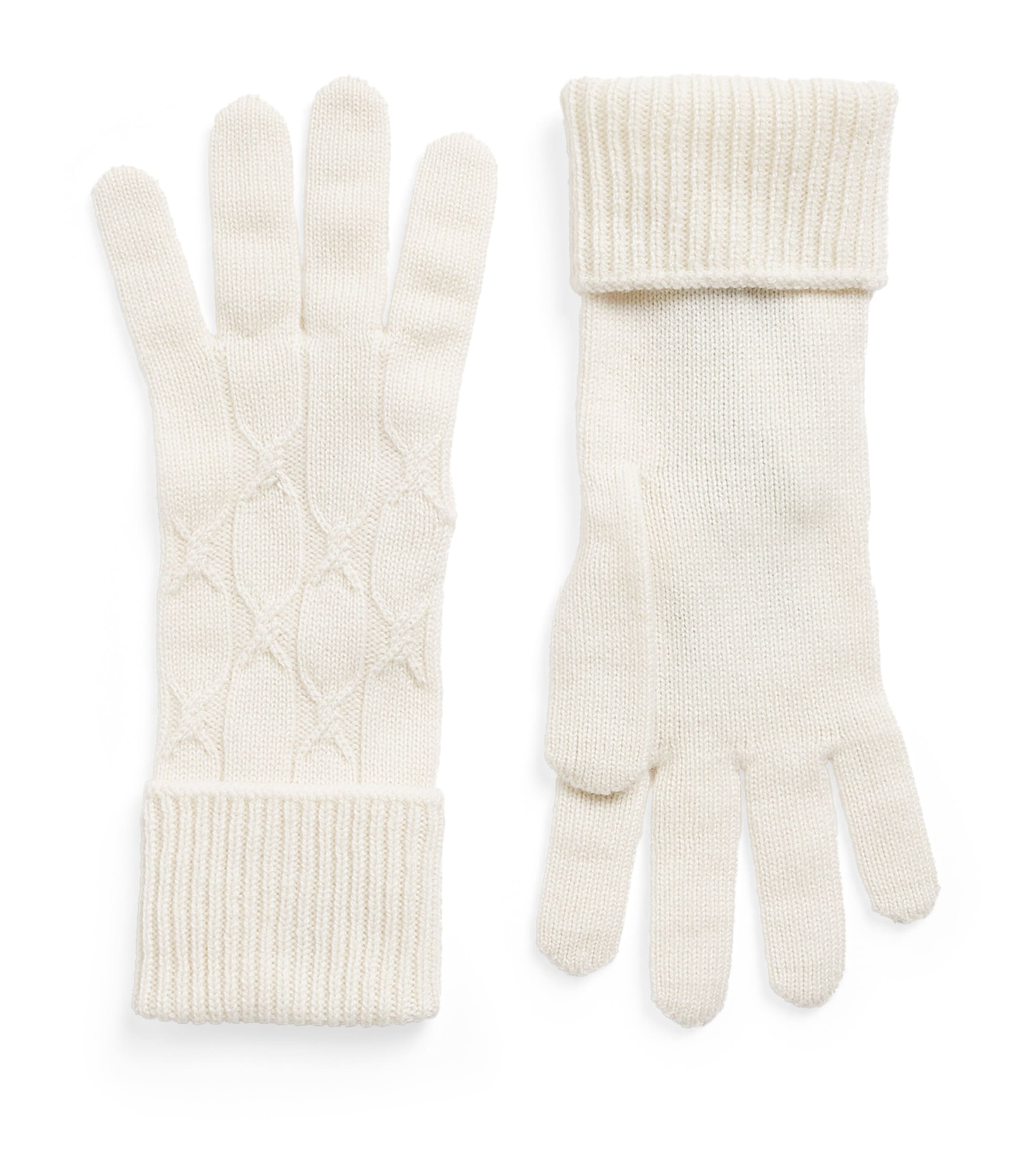 Cashmere Knitted Gloves PANNA Image 1