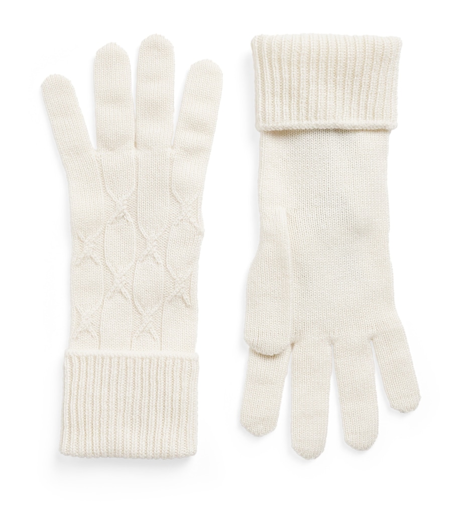 Cashmere Knitted Gloves PANNA Image 1