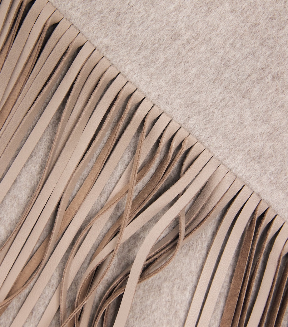 Wool-Alpaca-Cashmere Poncho K29 GREY - TAUPE Image 5