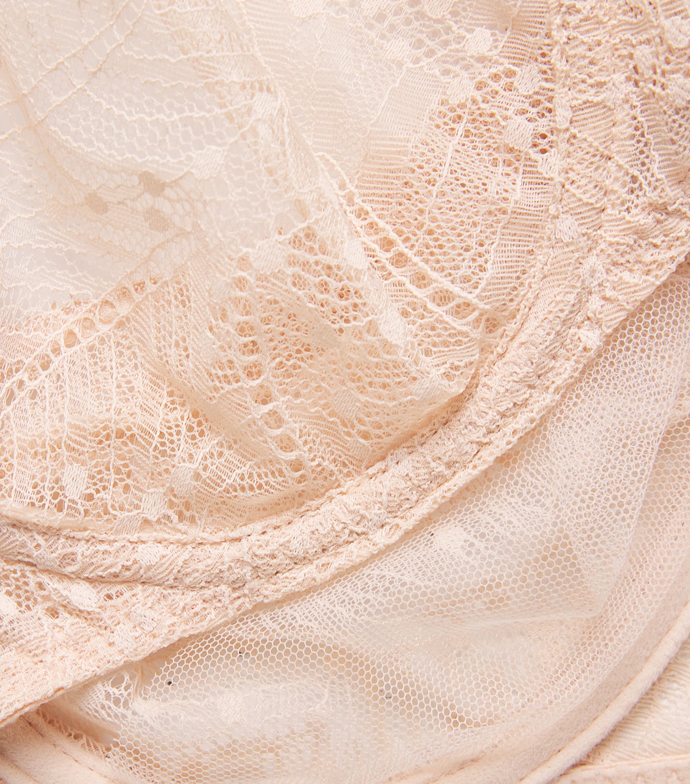Simone Perele Womens Lace Comète Plunge Bra Rose Sand Image 4