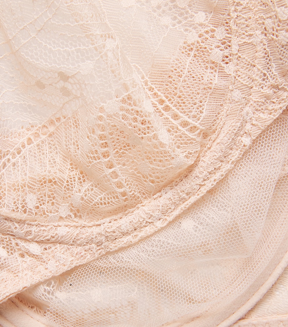 Simone Perele Womens Lace Comète Plunge Bra Rose Sand Image 4