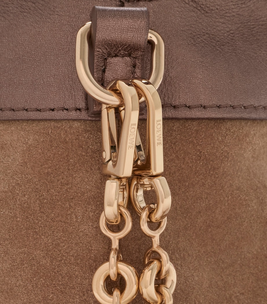 Mini Moiré Print Flamenco Purse BRONZE Image 8