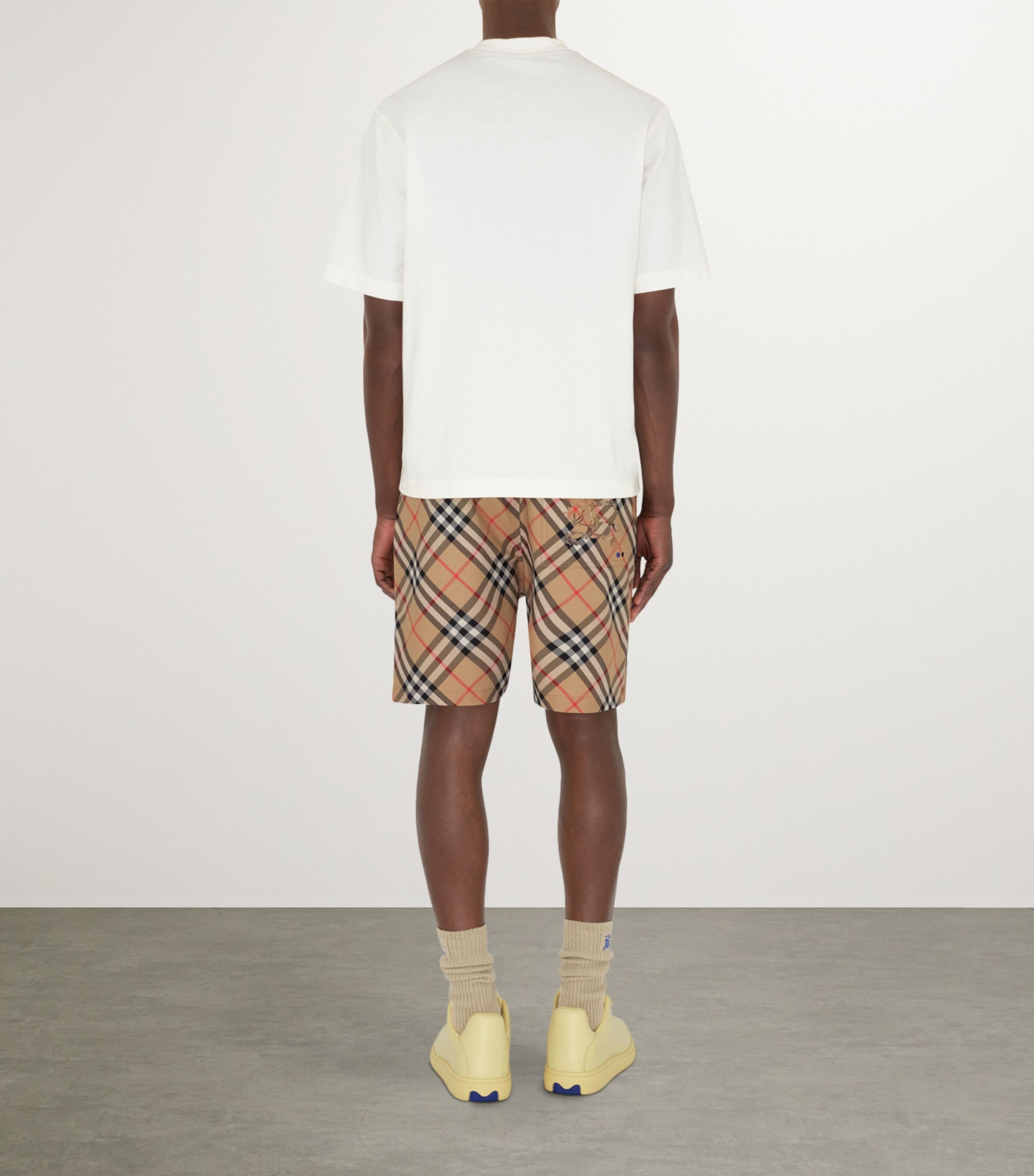 Relaxed Check Shorts SAND IP CHECK Image 4
