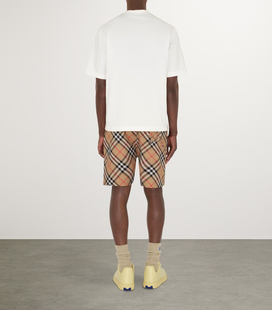 Relaxed Check Shorts SAND IP CHECK Image 4