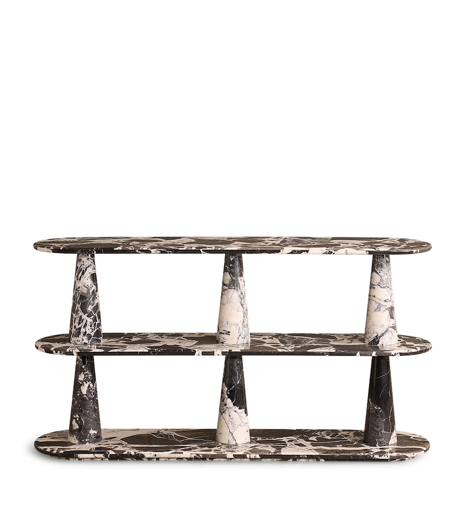 Soho Home Marble Maven Shelving Unit Black Image 1