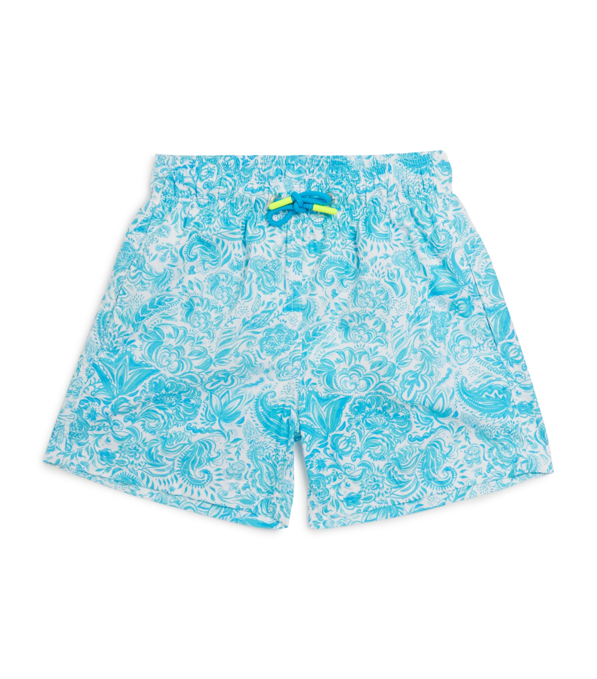 Paisley Print Swim Shorts (2-12 Years) PAISLEY TURQUOISE Image 1