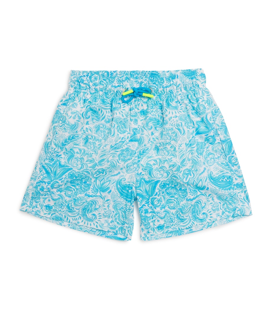 Paisley Print Swim Shorts (2-12 Years) PAISLEY TURQUOISE Image 1