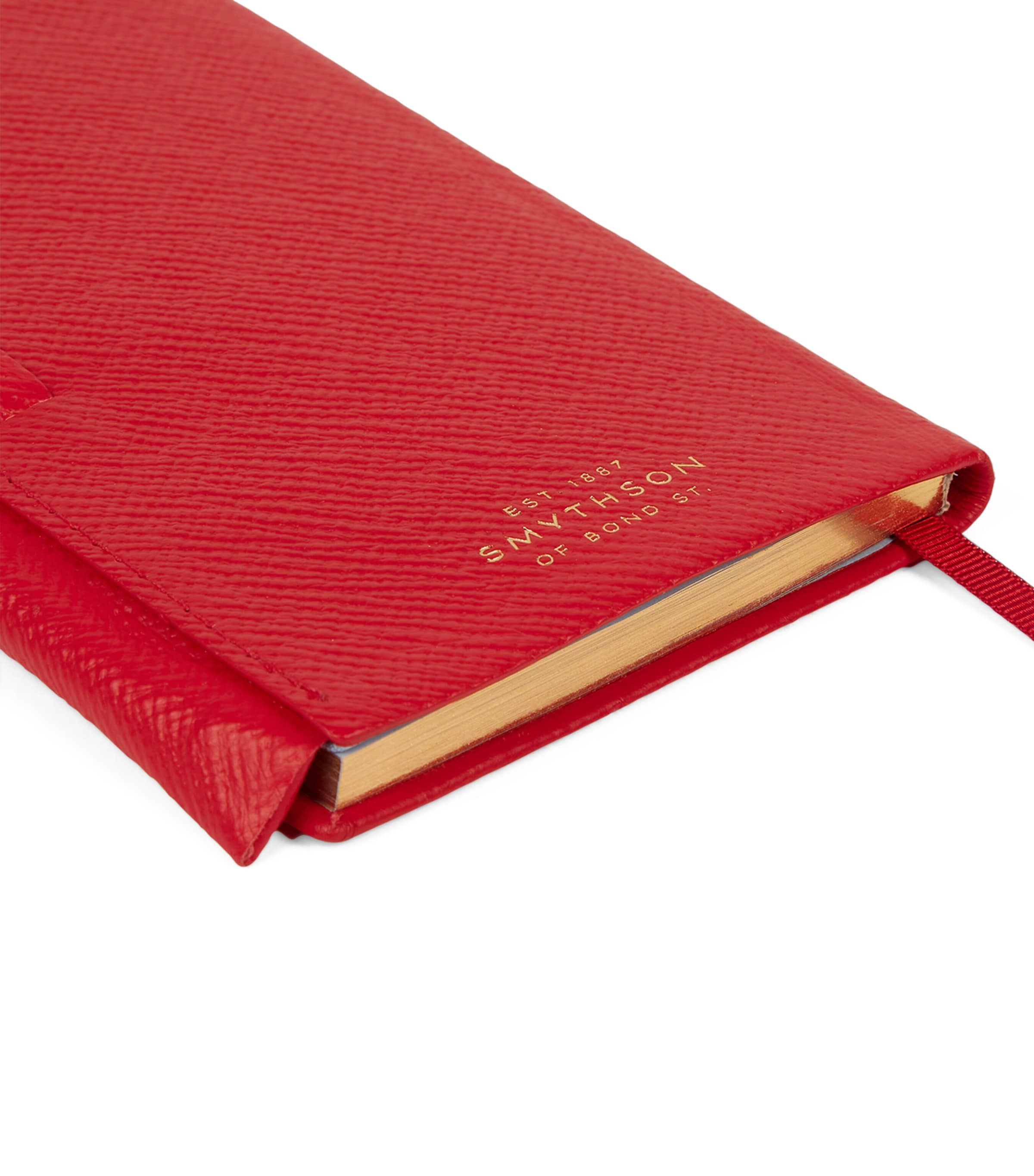 Panama Leather 2026 Diary with Pencil SCARLET RED Image 6