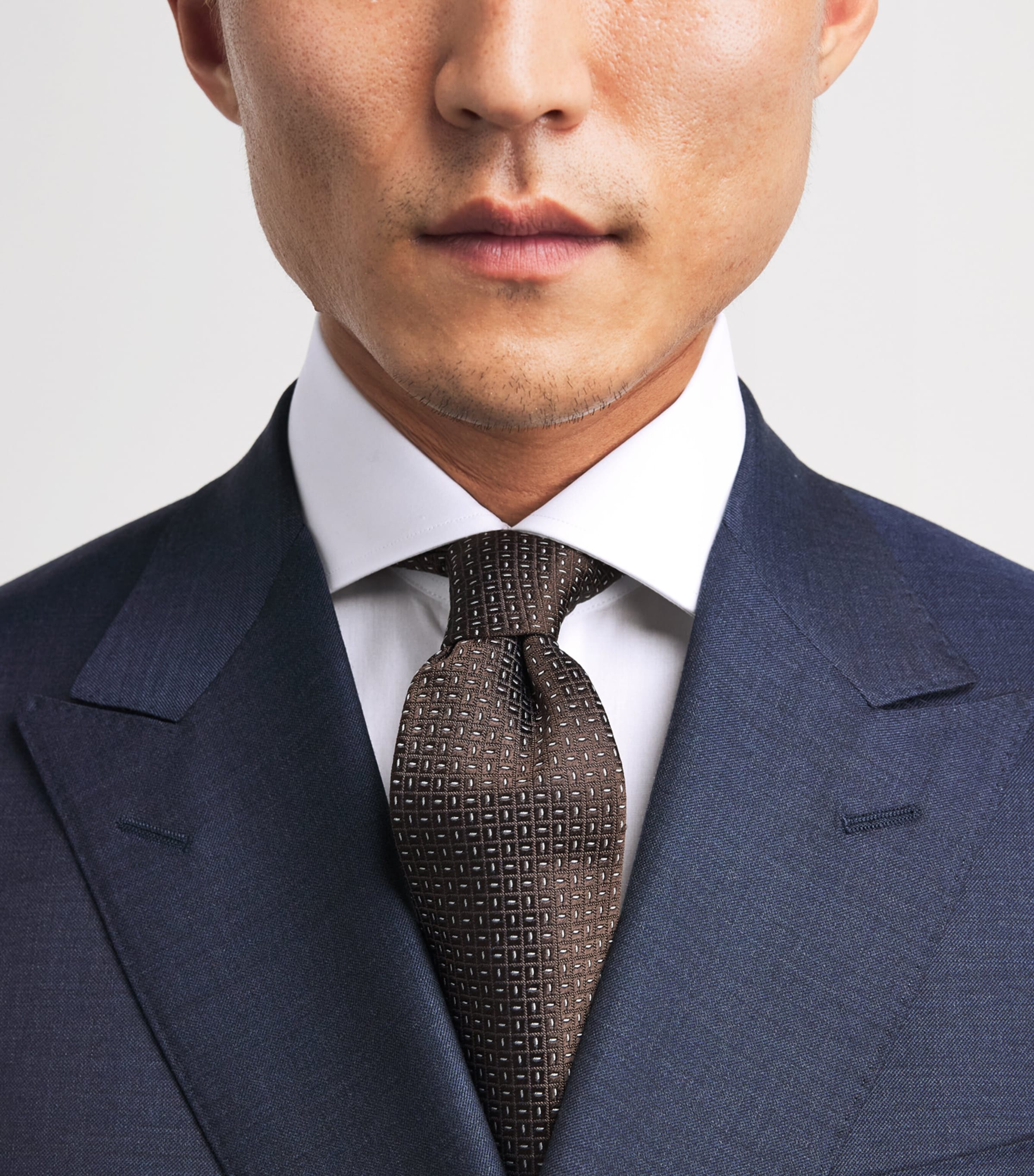 Barba Napoli Mens Cotton Shirt White Image 3