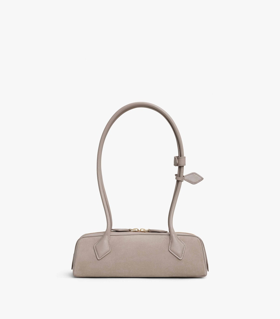 Small Suede Le Teckel Shoulder Bag GREGE Image 2