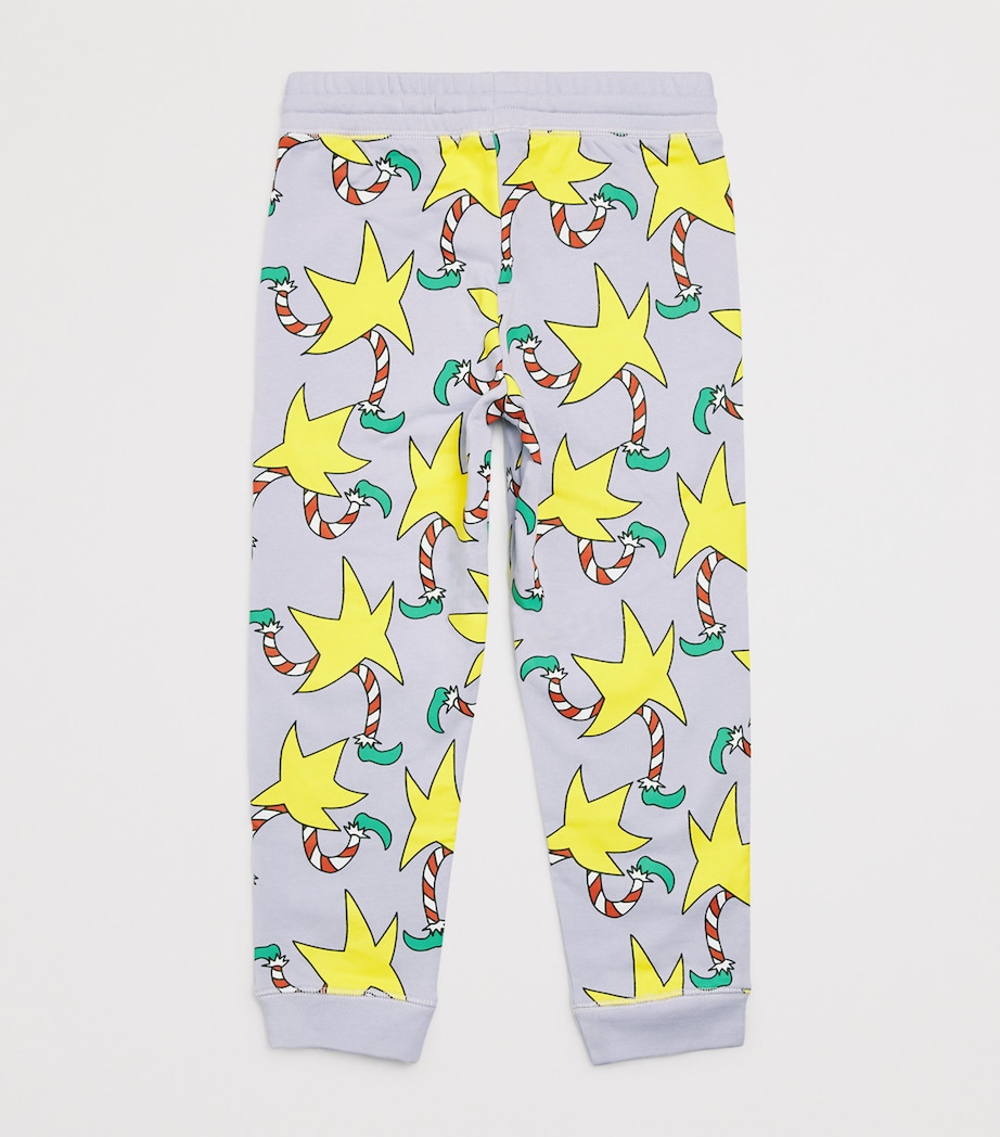 Organic Cotton Star Print Sweatpants (3-14 Years) 573MCLILLA/MULTI Image 2