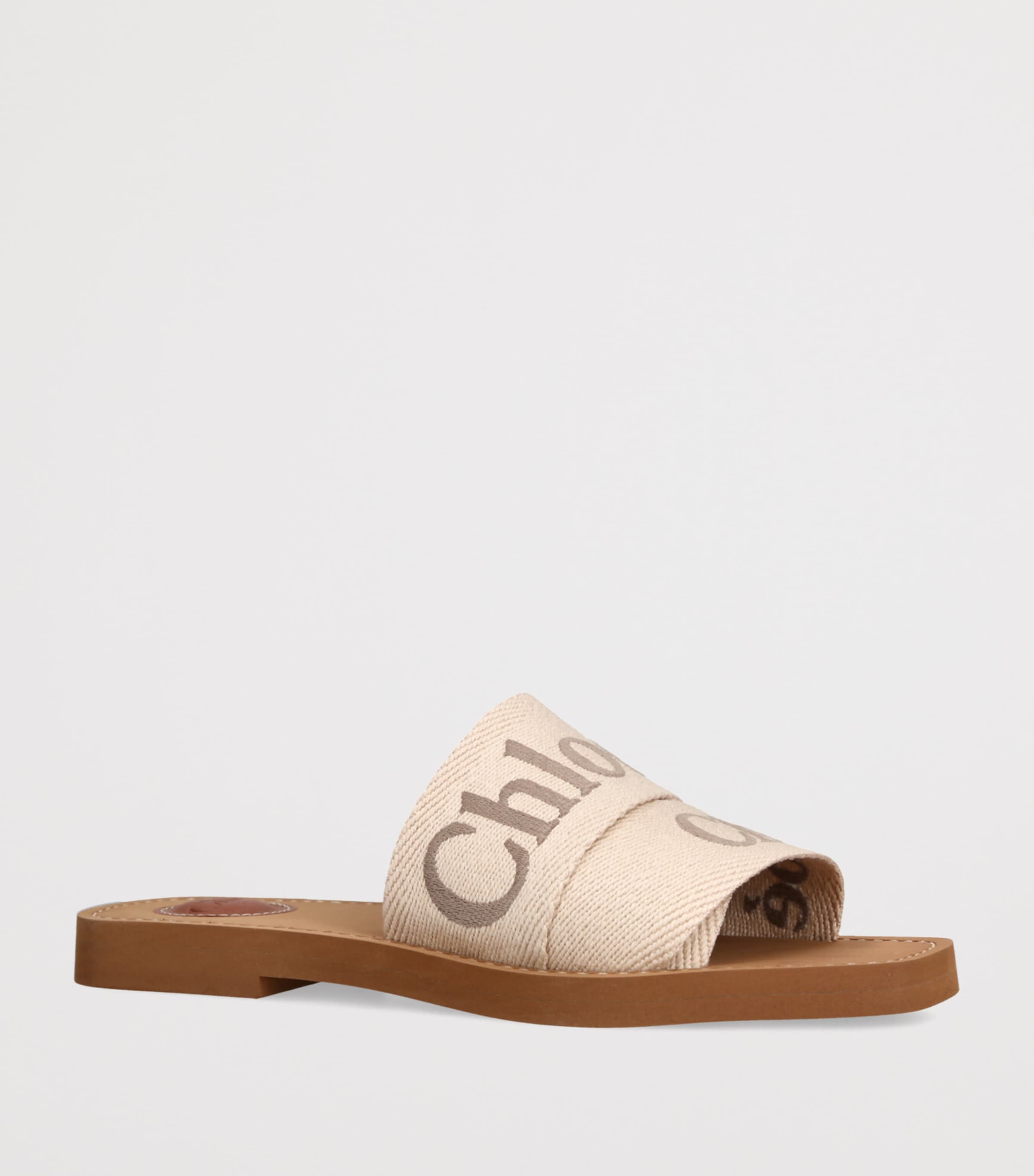 Canvas Jacquard Woody Sandals BLUSH Image 3