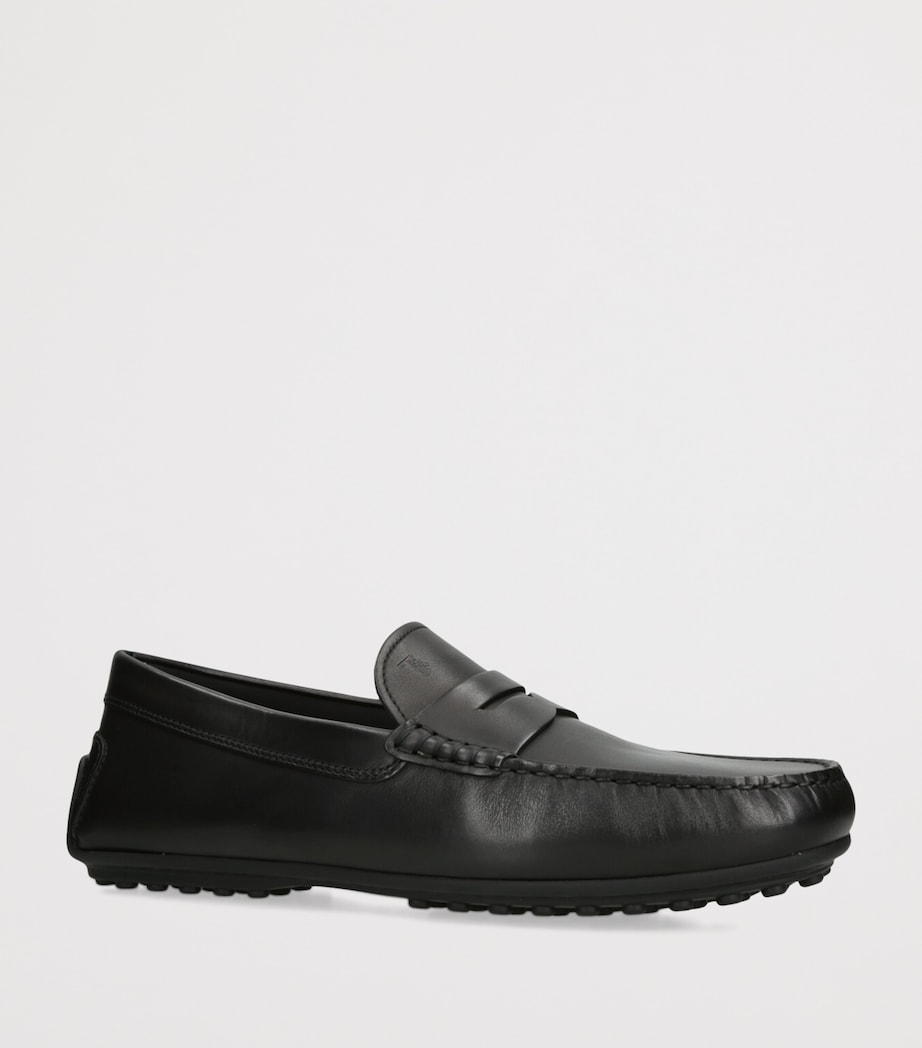 Leather City Gommino Loafers BLACK Image 3