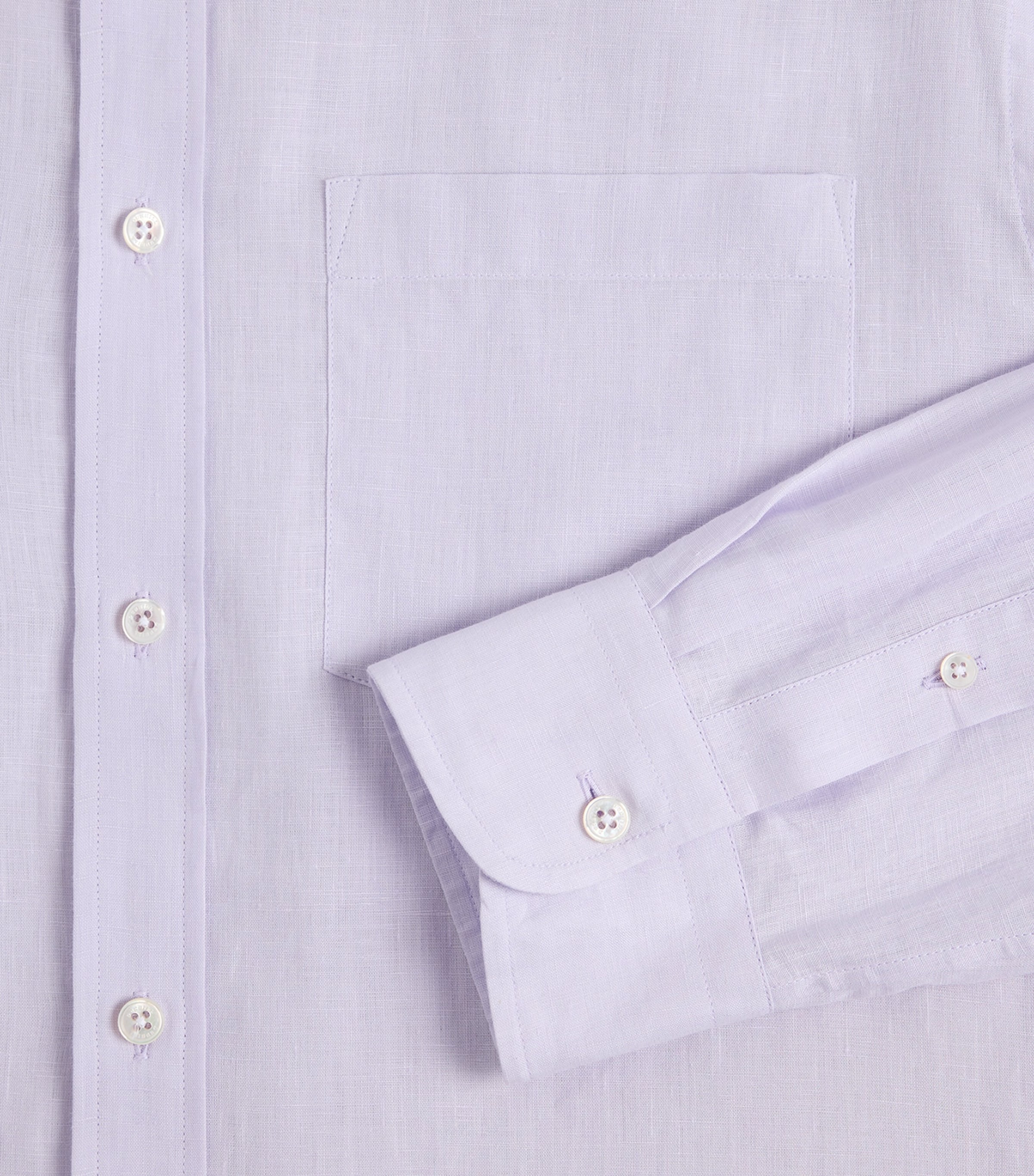 Dunhill Mens Linen Button-Up Shirt Image 5