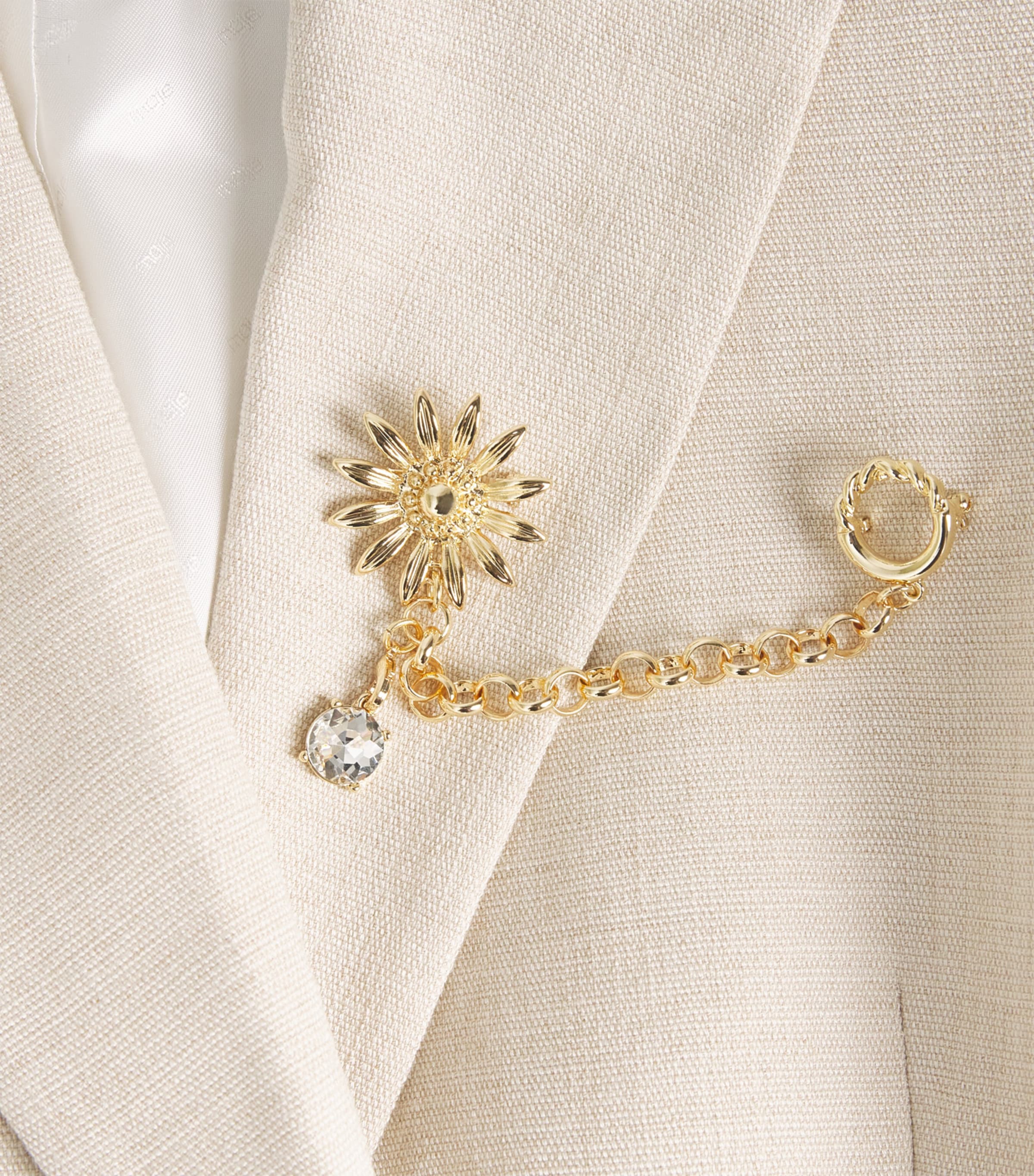 Double-Breasted Blazer BEIGE Image 6