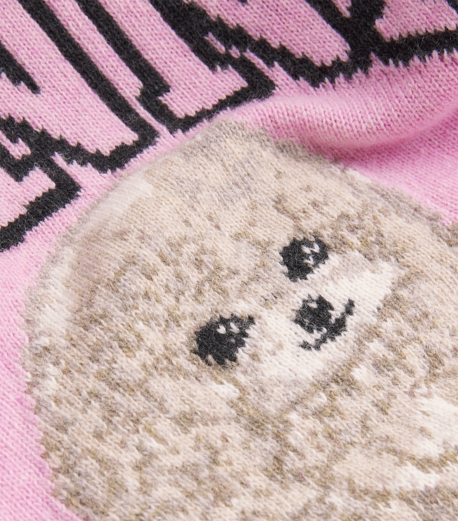 Wool-Blend Poodle Sweater 868 CHALK PINK Image 5