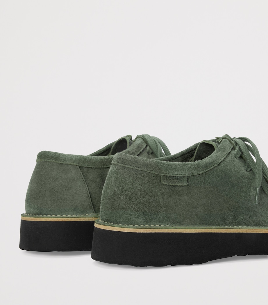 Suede Wide-Toe Faro Shoes SAGE Image 5