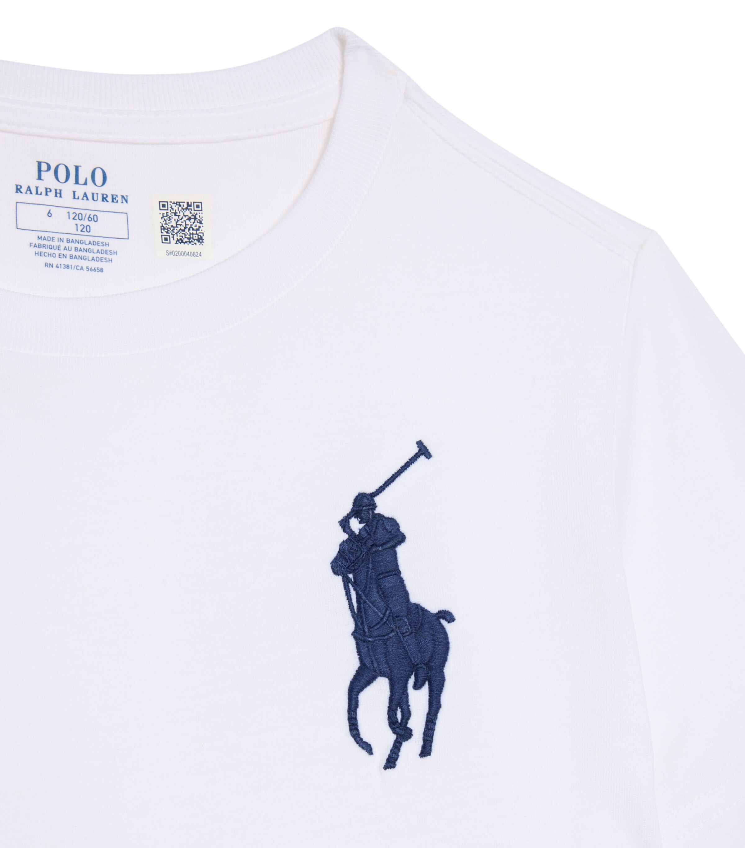 Cotton Big Pony T-Shirt (2-7 Years) WHITE/C7996 Image 2