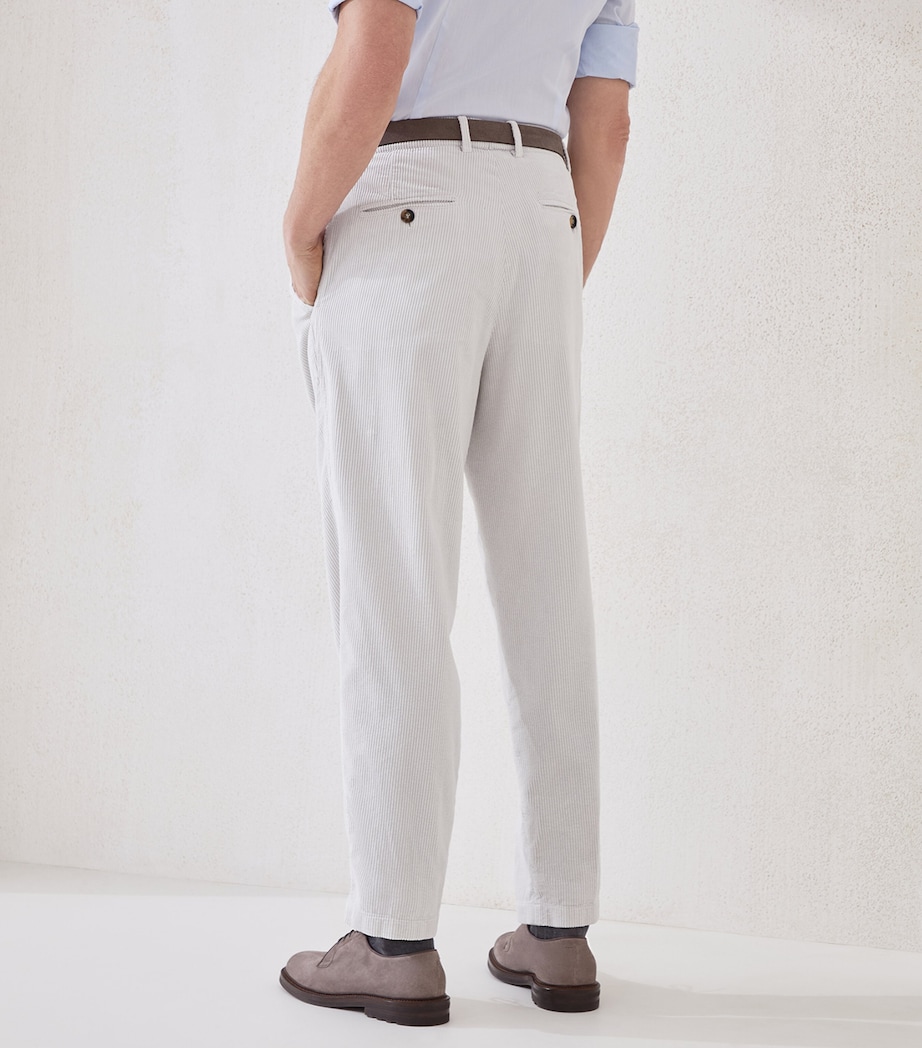 Corduroy Straight Trousers C6023 Image 3
