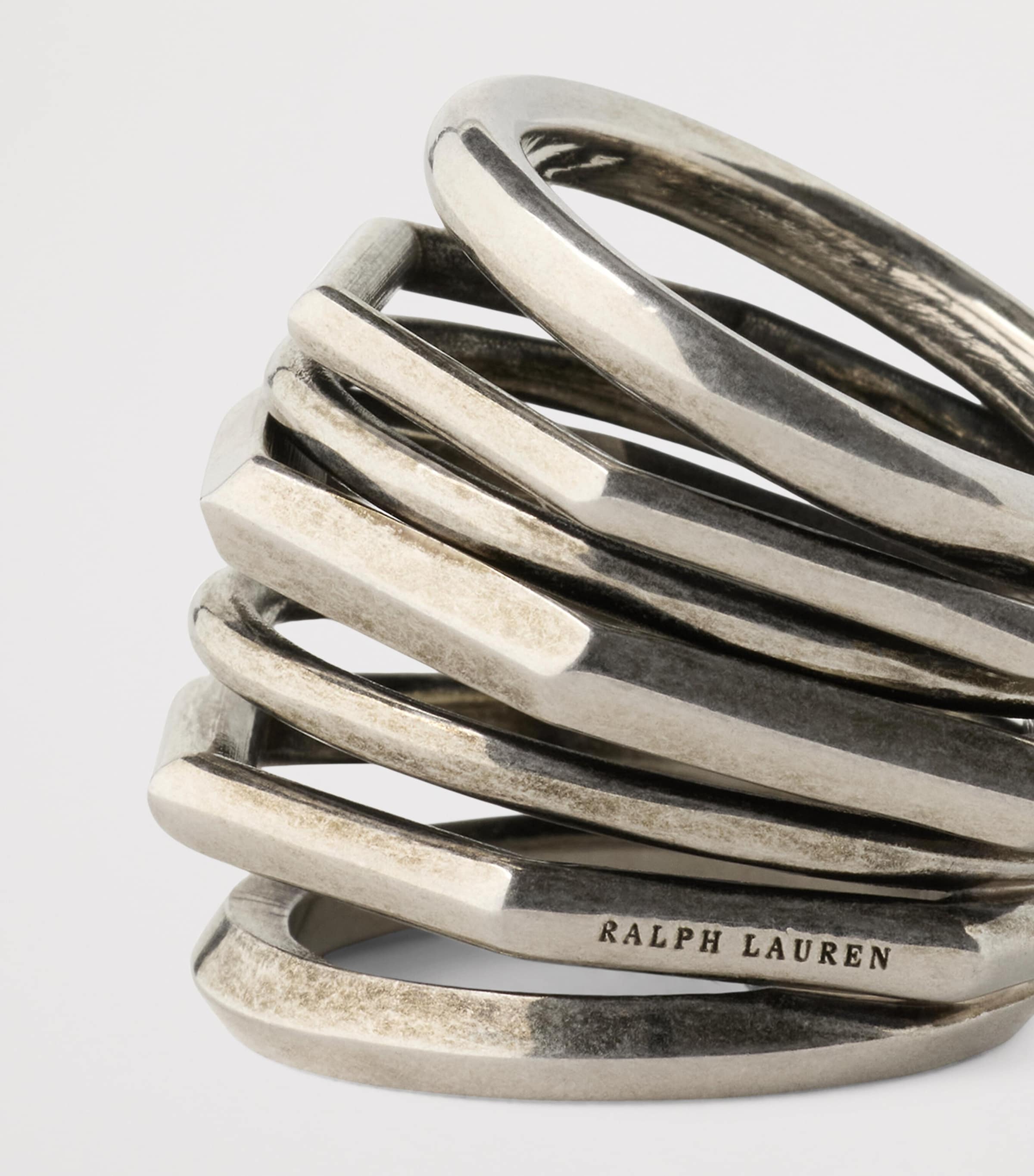 Ralph Lauren Collection Orbit Ring Antique Silver Vinta Image 3