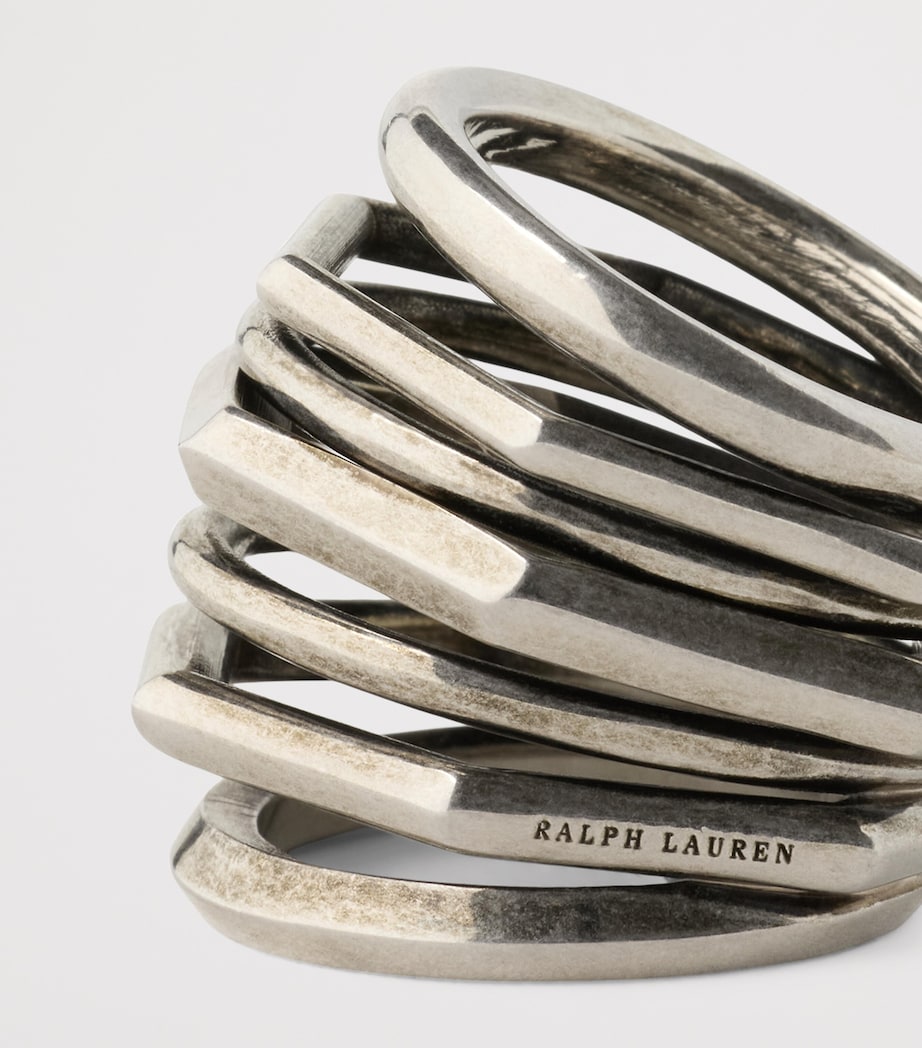 Ralph Lauren Collection Orbit Ring Antique Silver Vinta Image 3