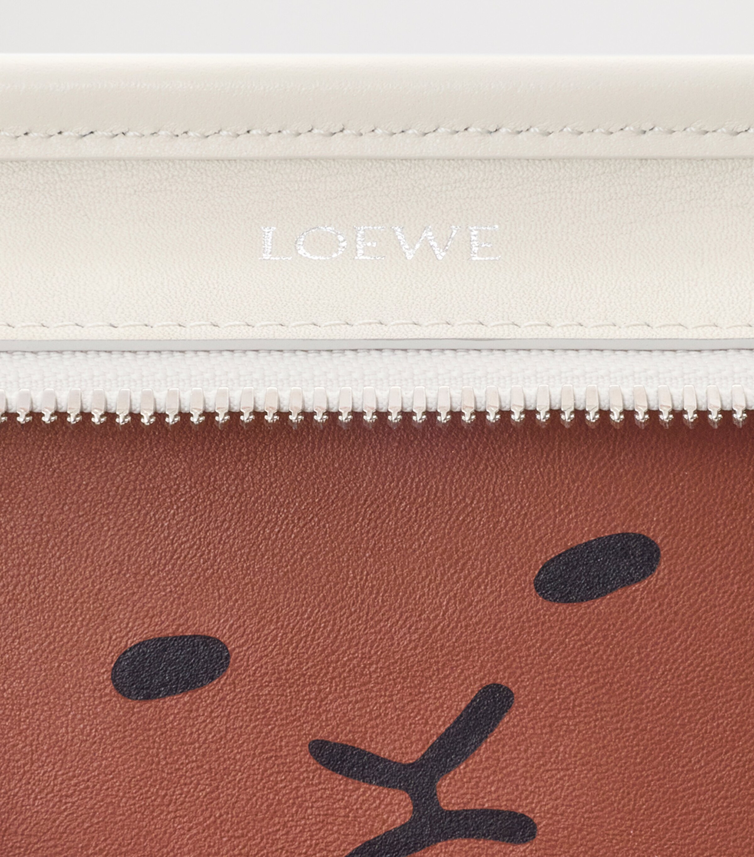 LOEWE Small Leather Amazona 180 Top-Handle Bag Soft White Image 11