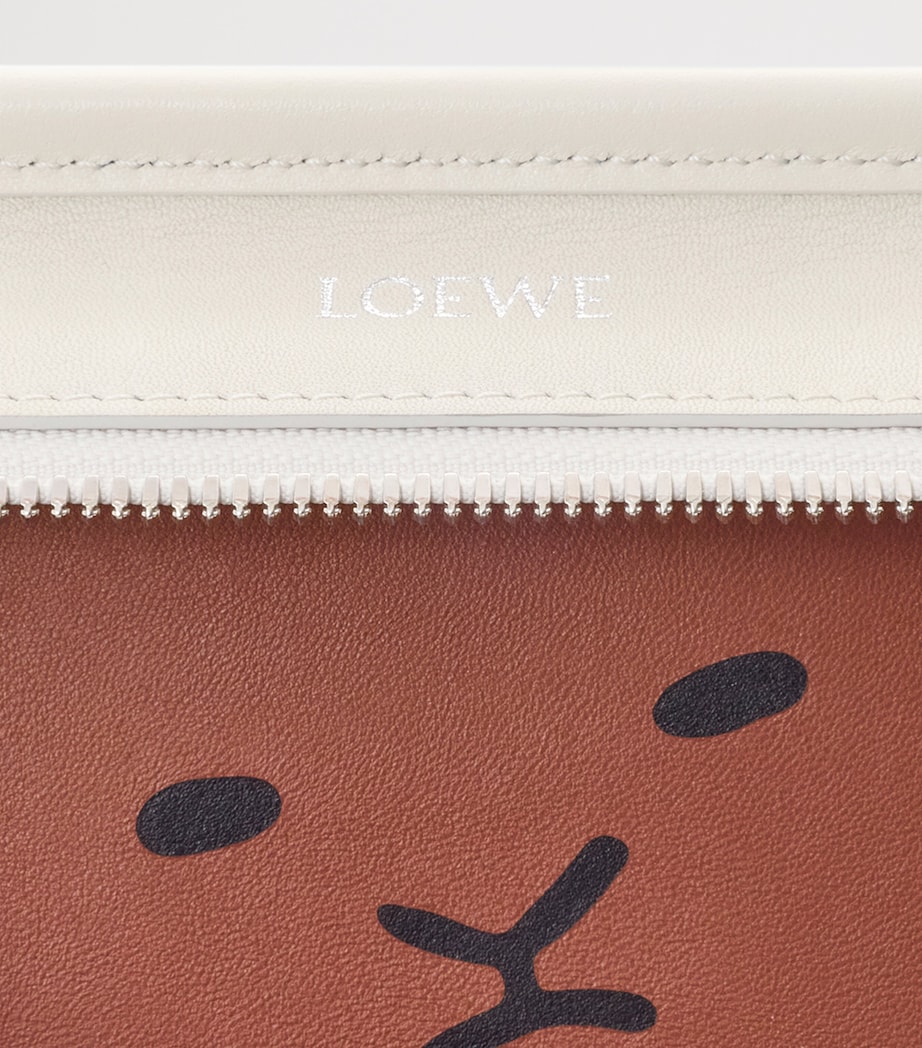 LOEWE Small Leather Amazona 180 Top-Handle Bag Soft White Image 11