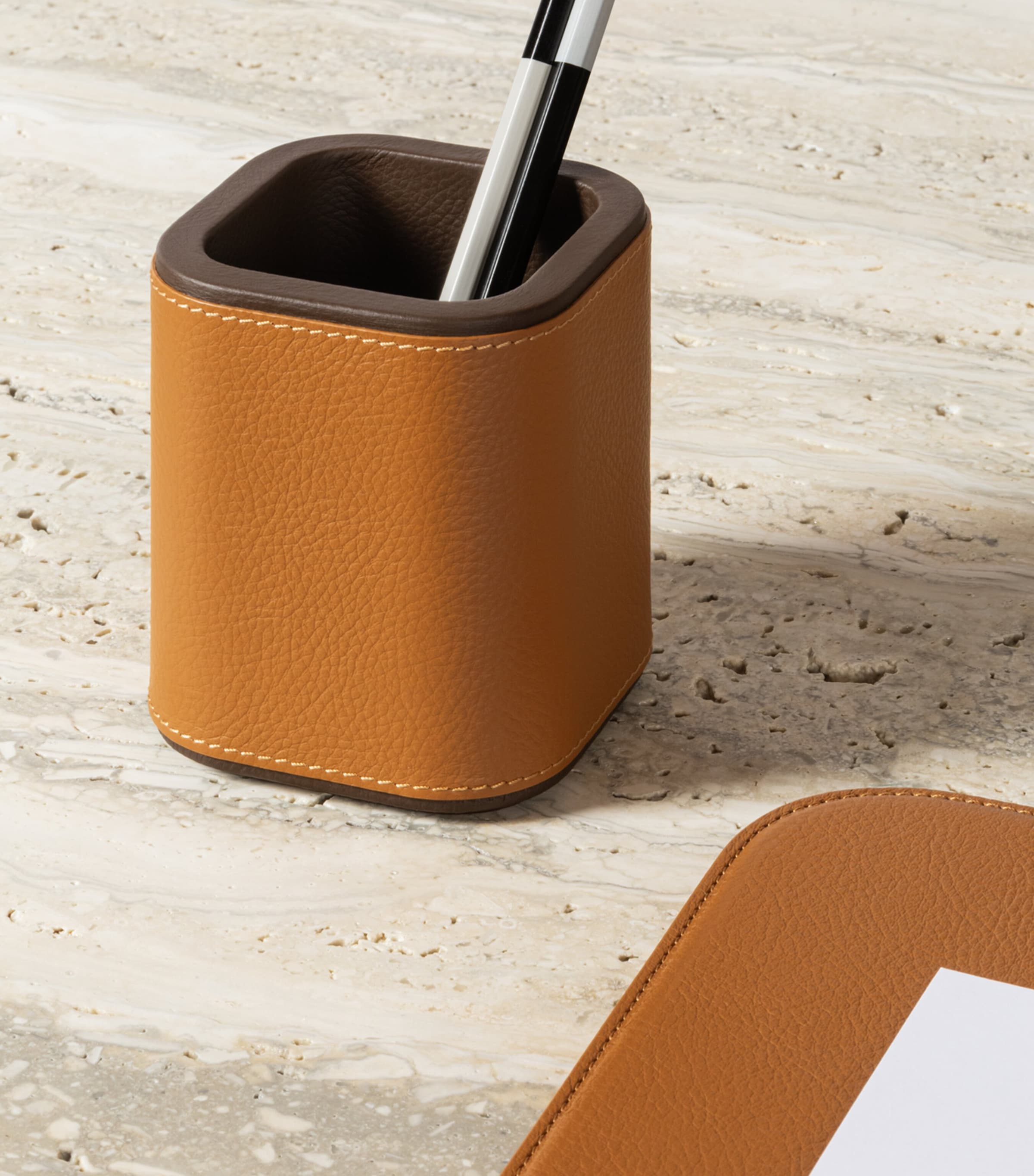 Poltrona Frau Leather Pen Pot Sc India Image 3