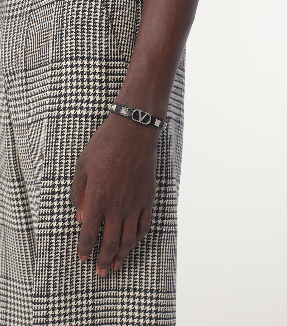 LEATHER STUD BRACELET MINI IBIZA BLUE LEATHER STUD BRACELET MINI IBIZA BLUE