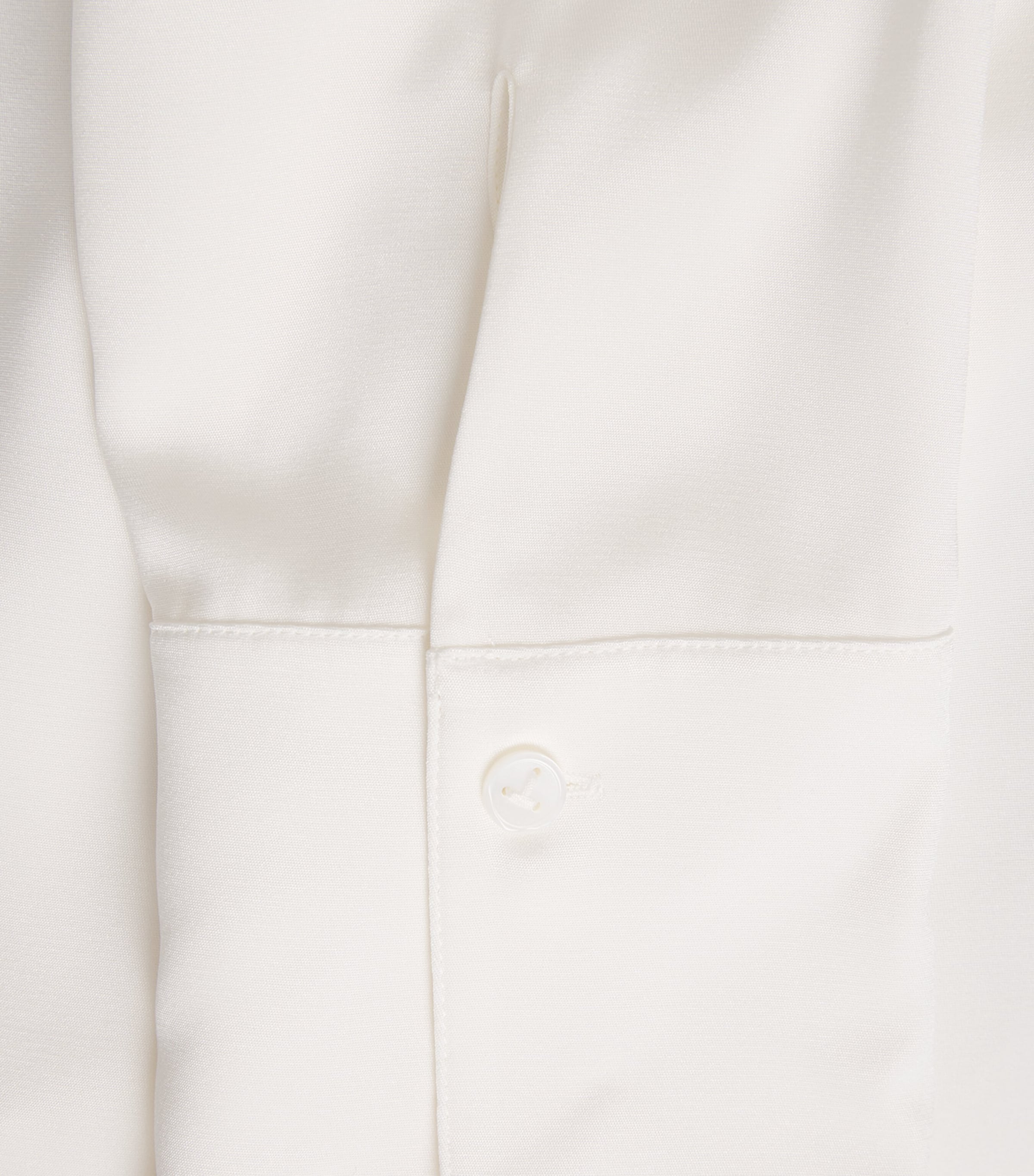 Lafayette 148 Womens Crepe Cowl-Neck Blouse Cloud Image 6