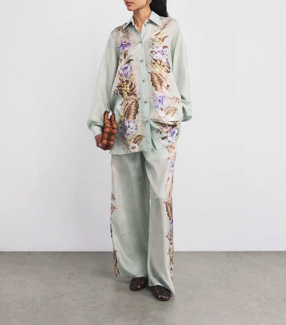 Silk Coco Relaxed Trousers SGMTFL SG MLTI FLORL Image 2