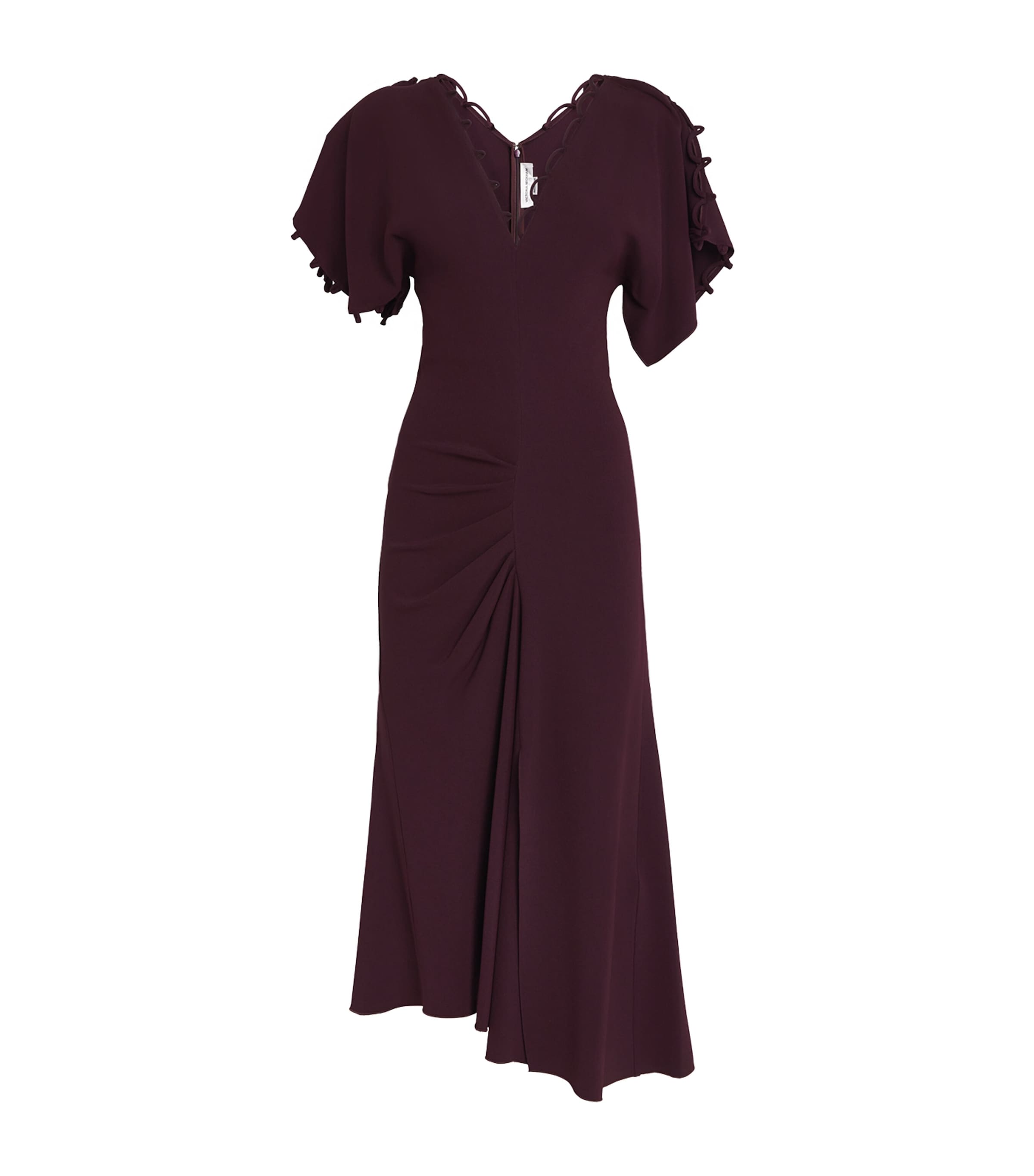 Satin Rouleaux Midi Dress 2757 MERLOT Image 1