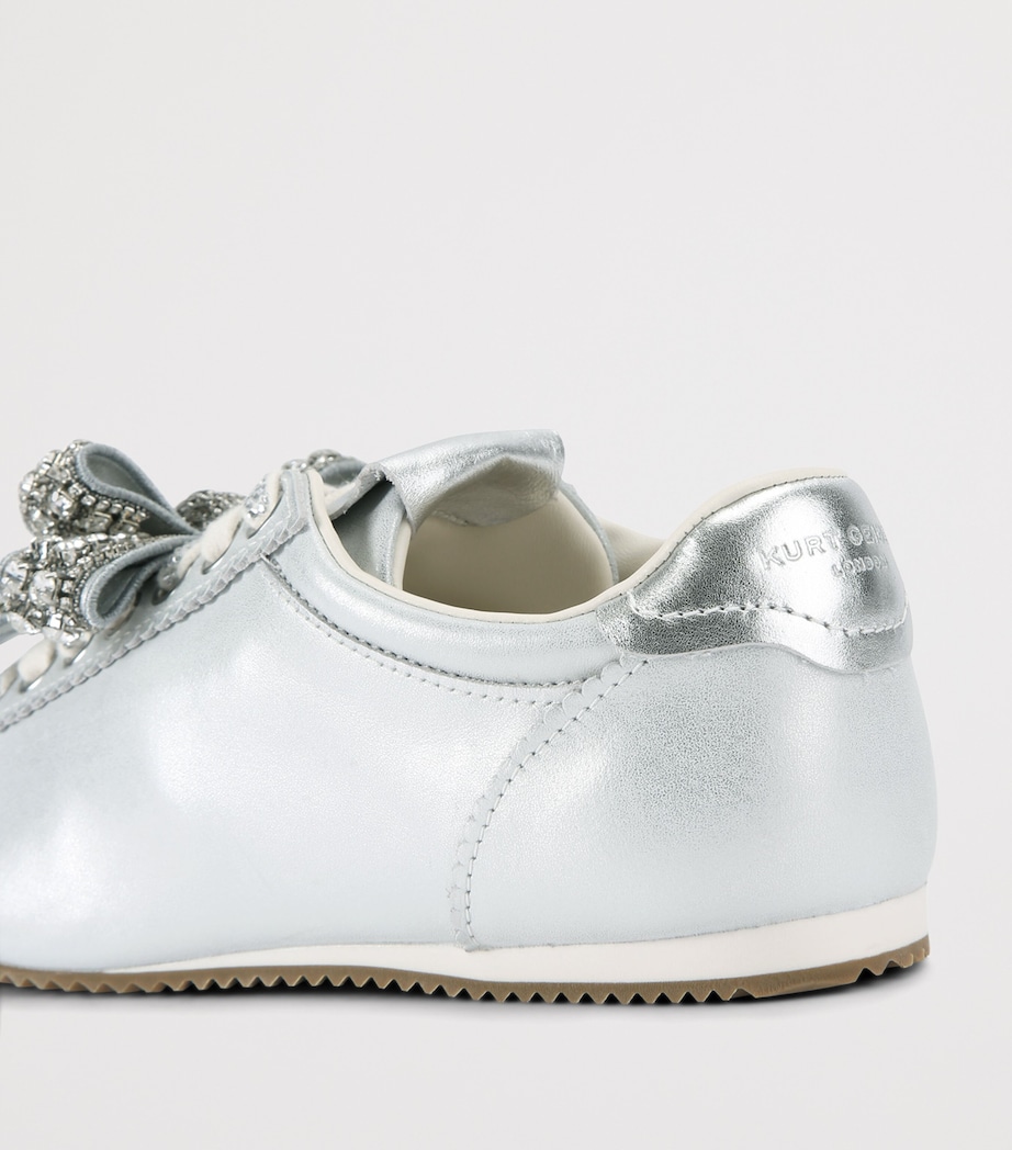 Leather Islington Bow Sneakers WHITE Image 2