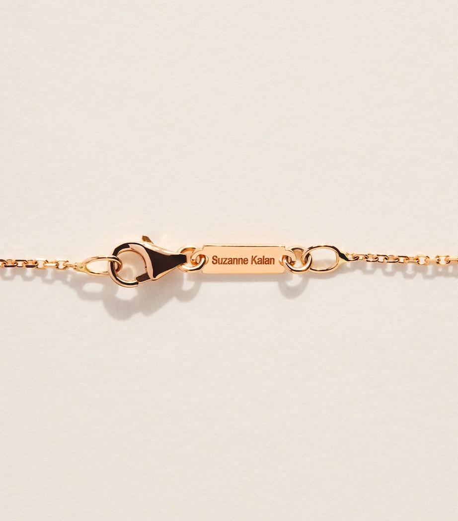 Suzanne Kalan Rose Gold, Diamond and Rainbow Sapphire Mini Frenzy Necklace Rg/rs Image 4