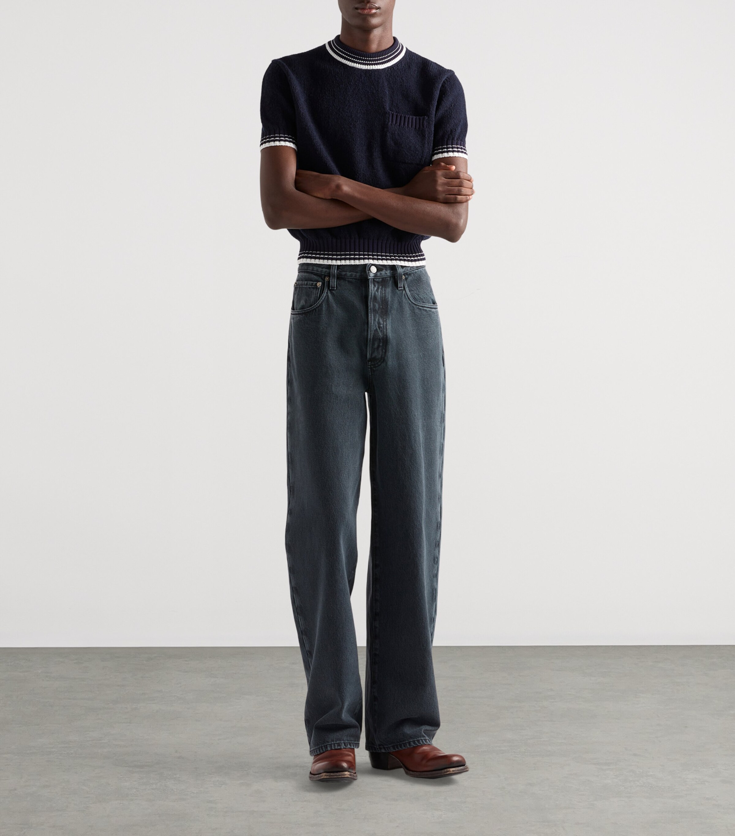 Prada Black Loose Fit Jeans | Harrods UK