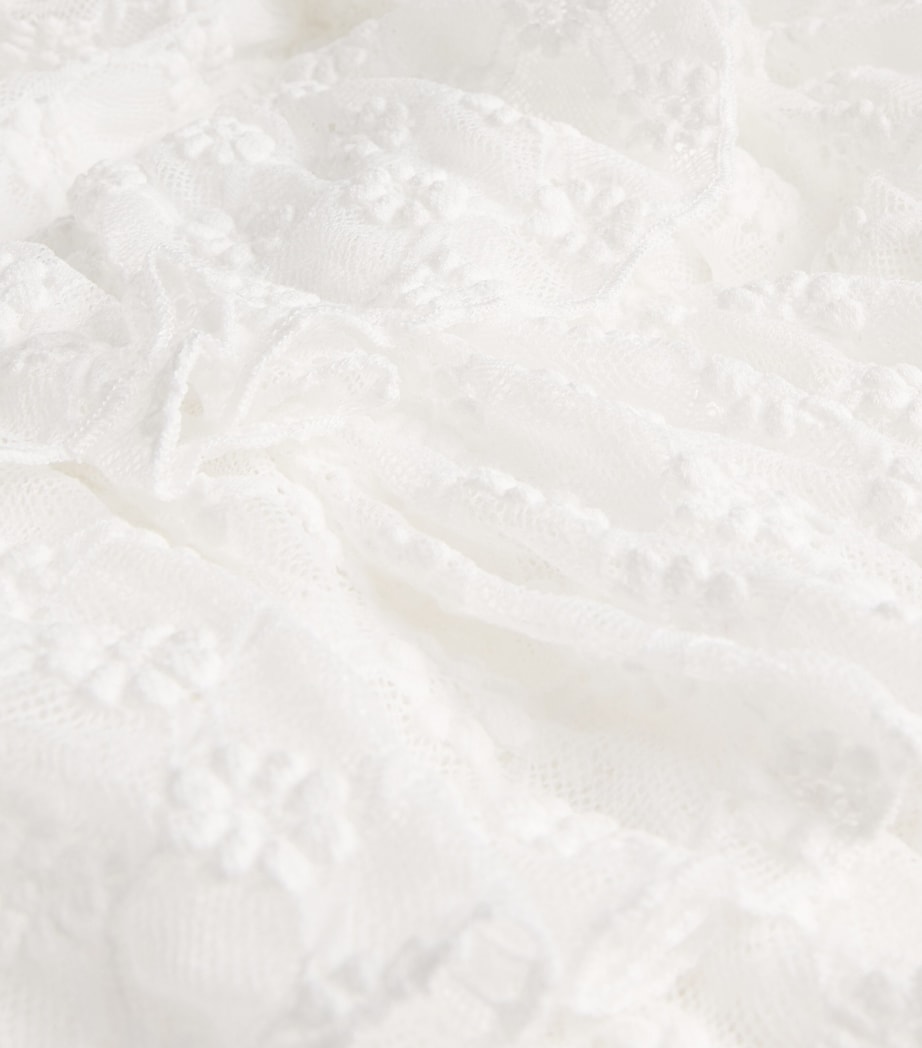 Bardot Junior Lace Ruffled Andi Dress (4-14 Years) Orchid Wht Image 3