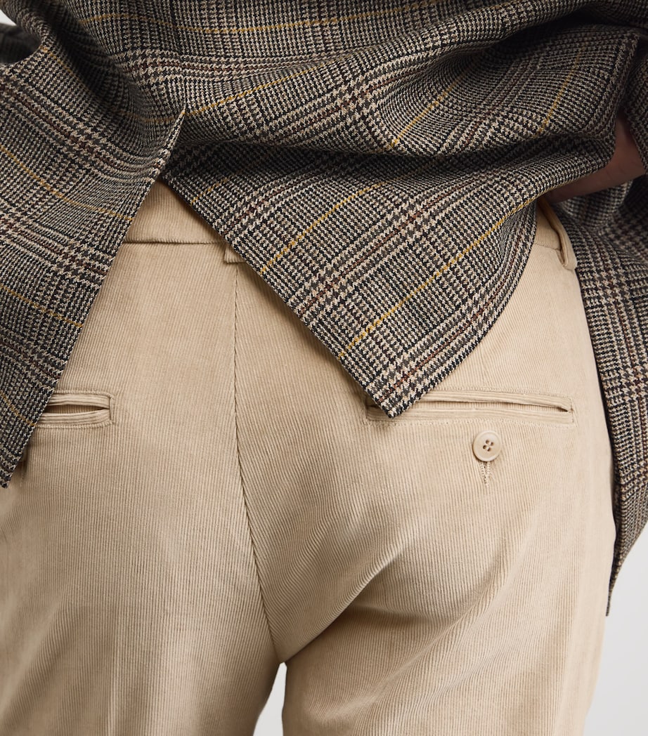 Stretch Corduroy Trousers BEIGE Image 6