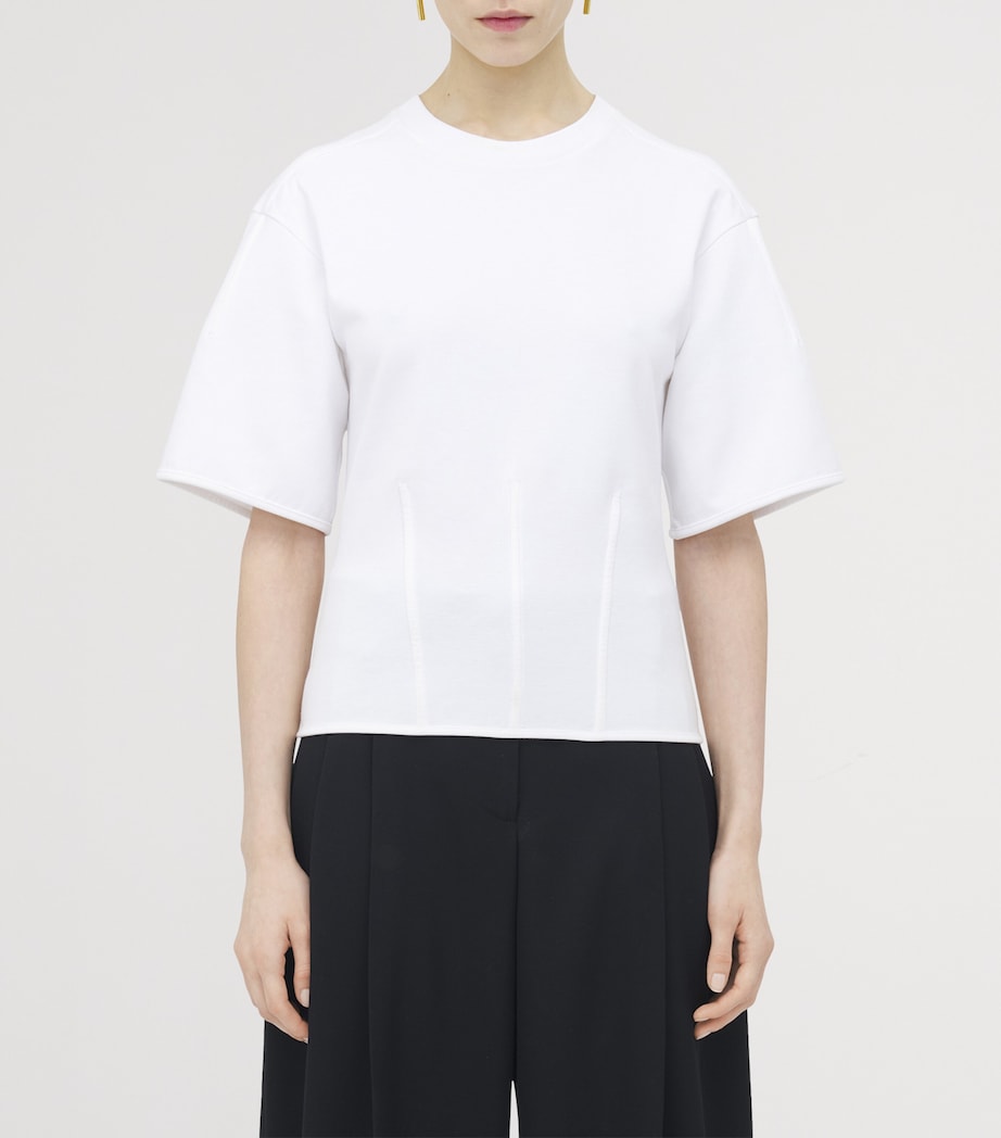 Cotton Rib-Front T-Shirt 9000 Image 5