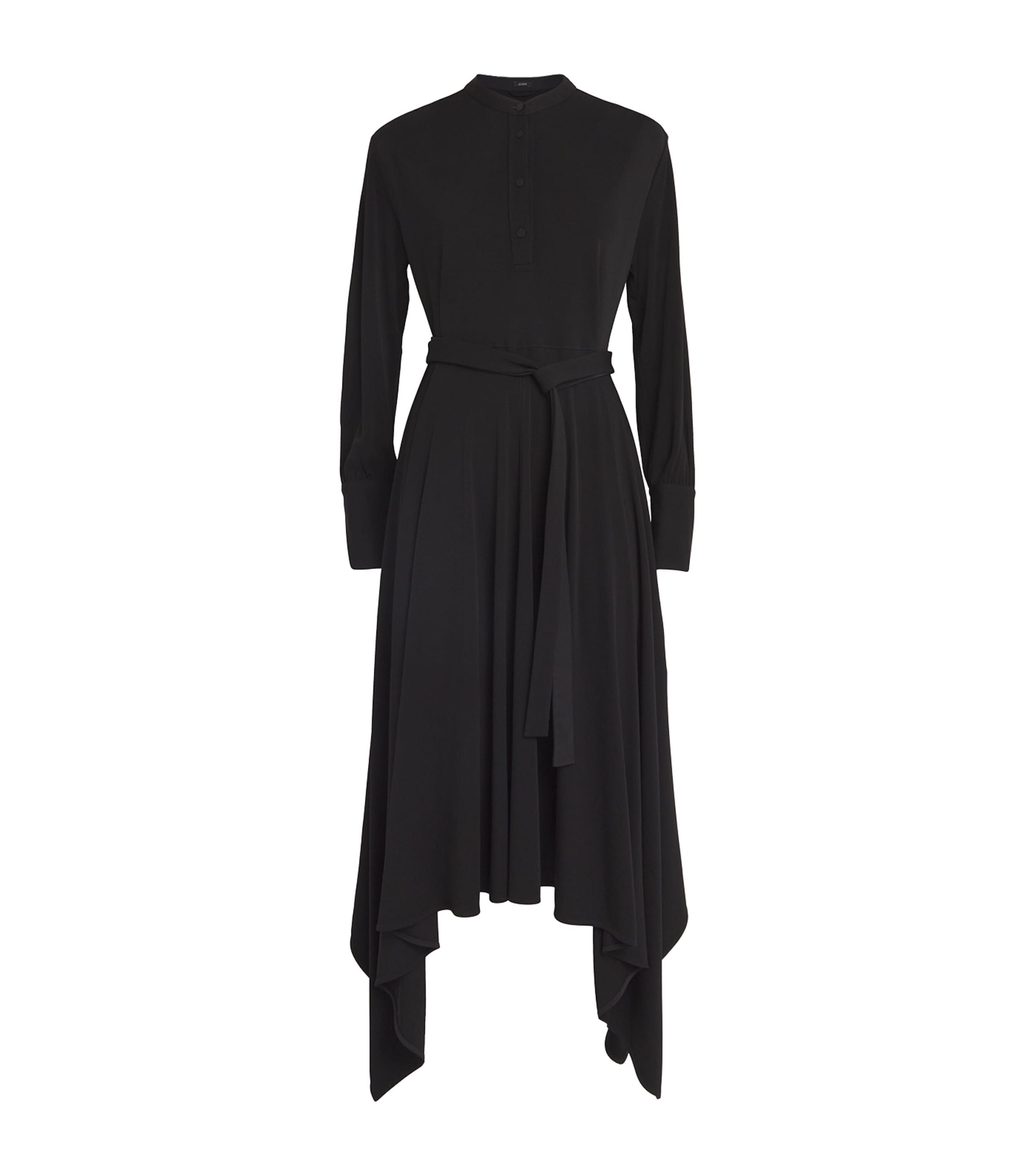 Shop Joseph Flandre Midi Dress In Black