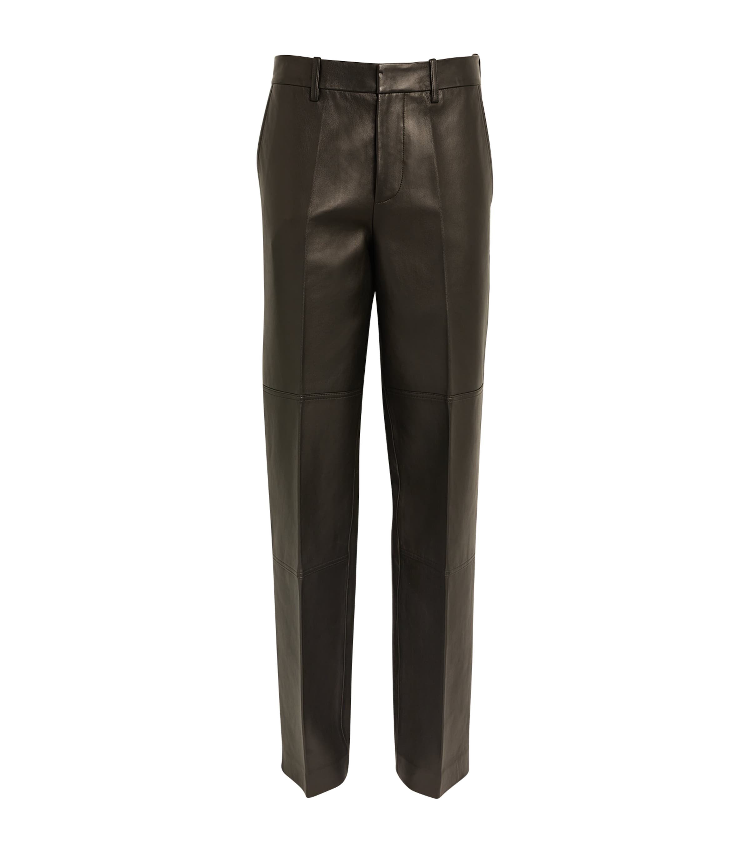 HELMUT LANG LEATHER TROUSERS 