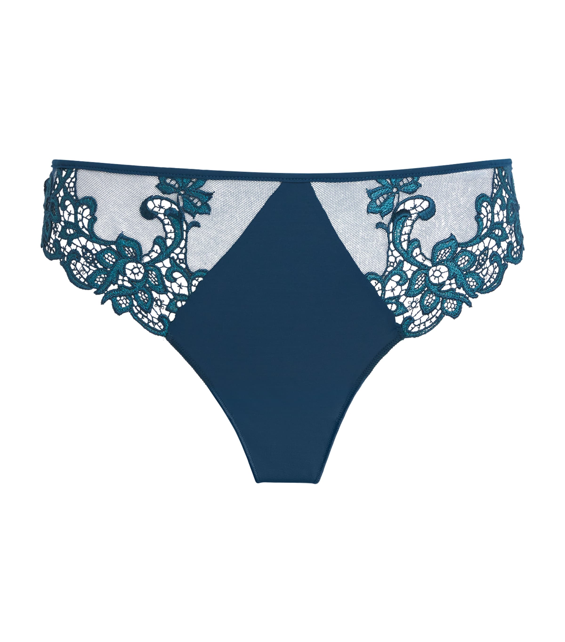 Simone Perele Lace-Trim Saga Thong | Women Clothing | Lingerie & Hosiery | Thongs | Designers | Simone Perele