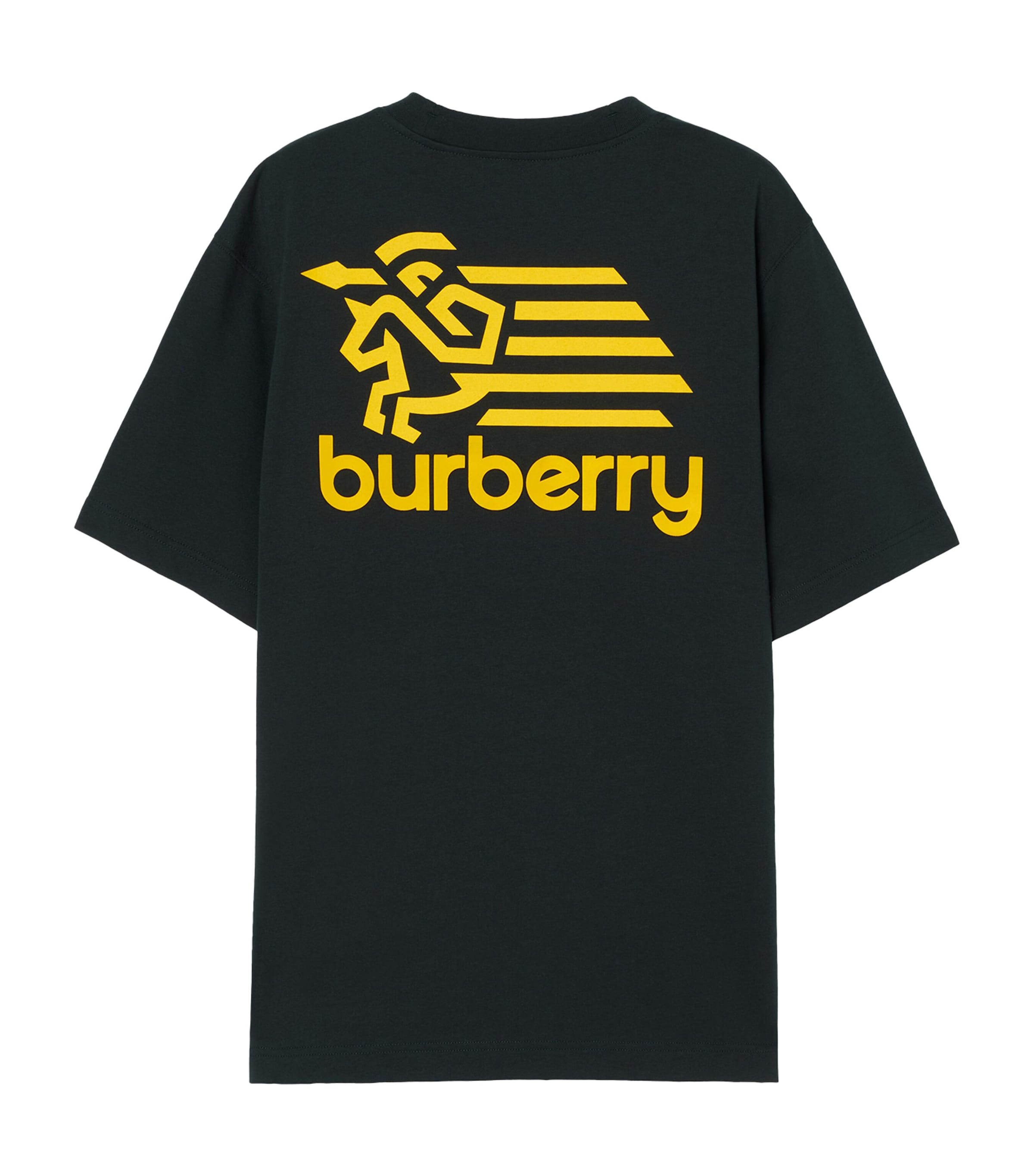 Burberry Mens Cotton Logo Badge T-Shirt Teal Blue Image 5