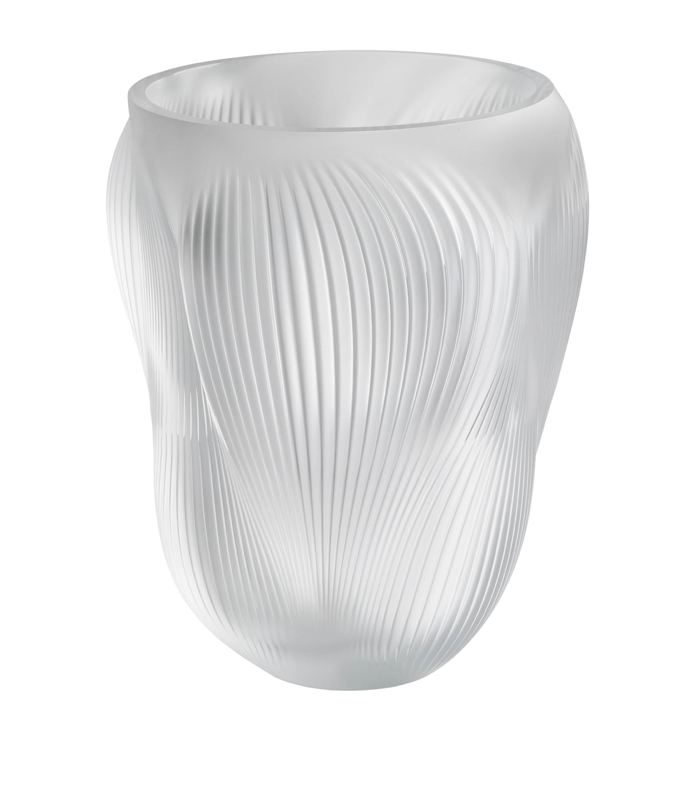 Lalique Large Crystal Alizé Vase (33cm) Incolore Image 1