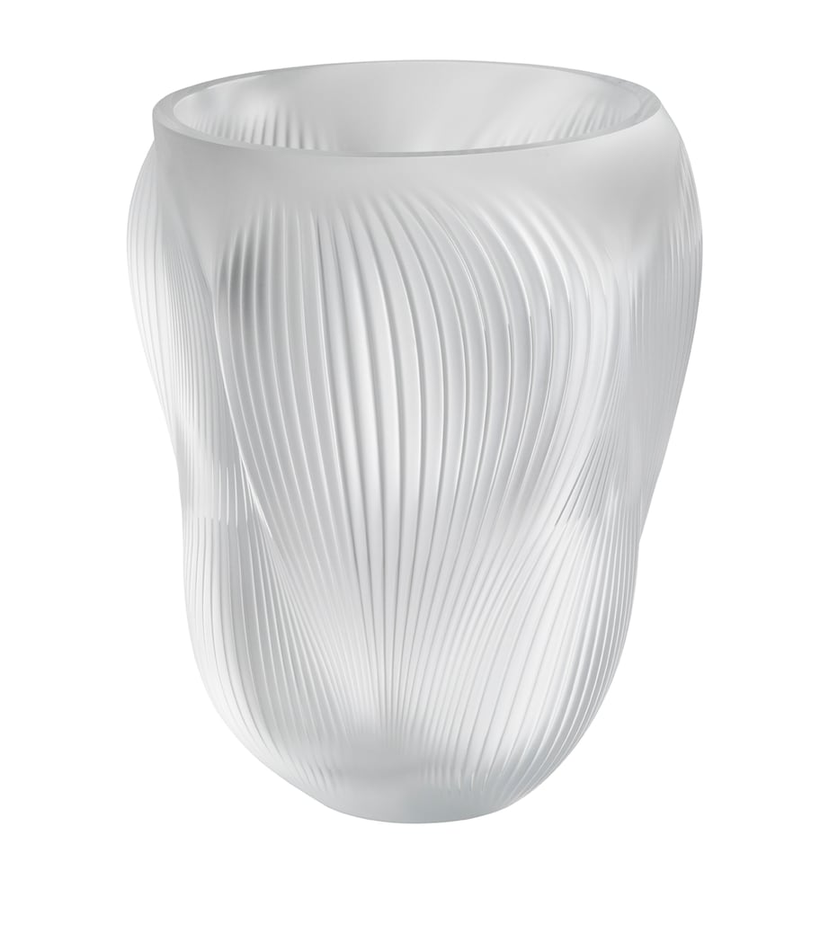 Lalique Large Crystal Alizé Vase (33cm) Incolore Image 1