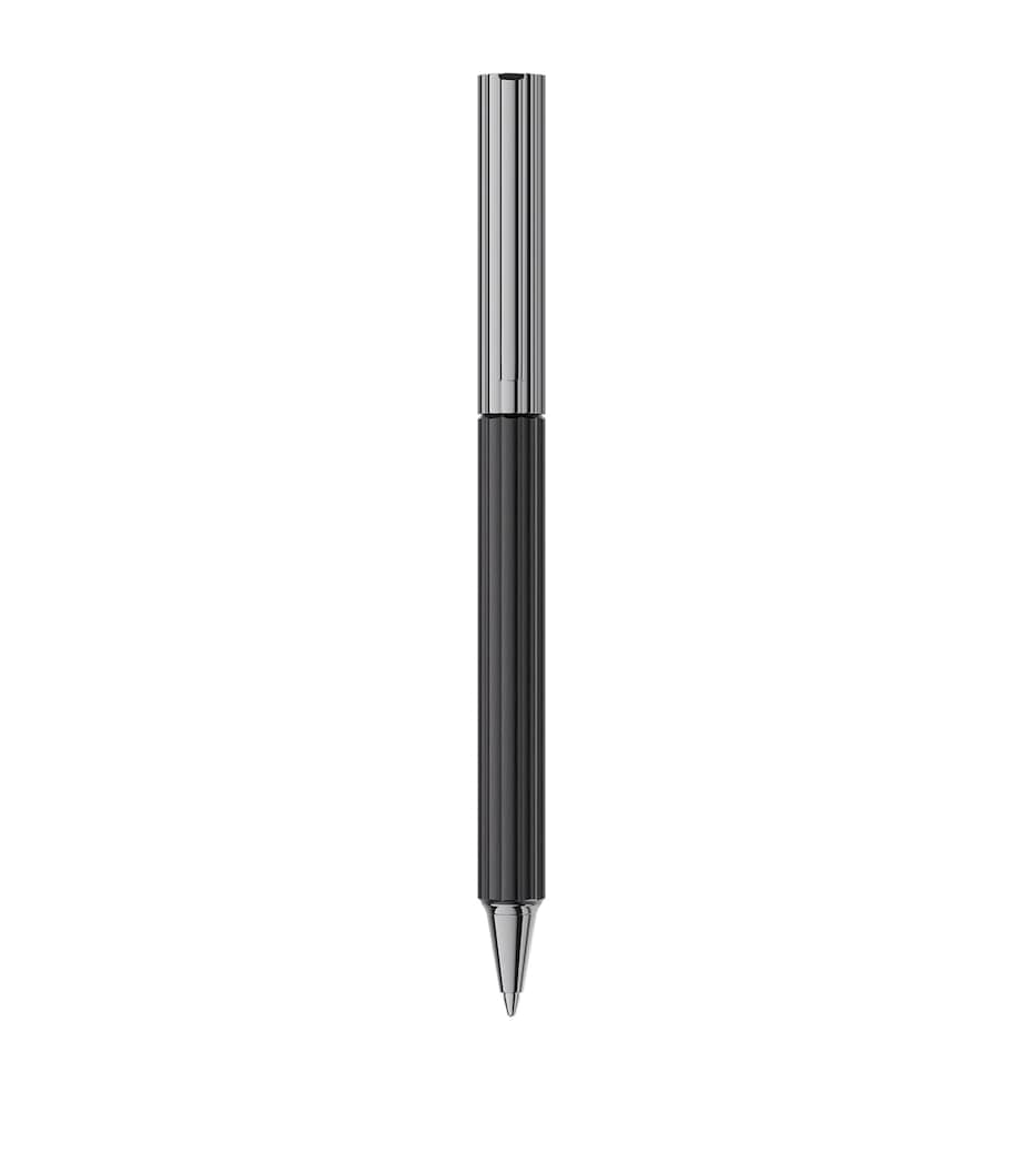 Ebony Wood Bloom Ballpoint Pen BLACK Image 2