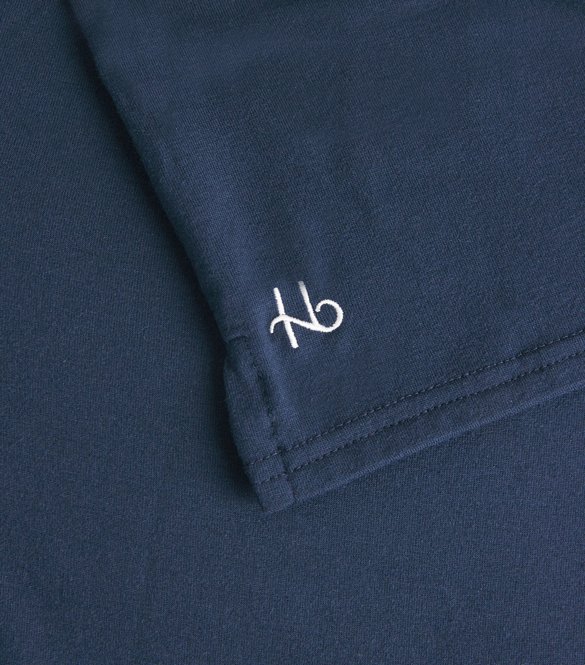 Long-Sleeve Lounge T-Shirt NVY NAVY/ WHITE Image 5