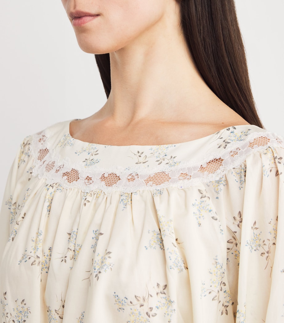 Floral Elodie Mini Dress BLUE BLOOMS Image 6